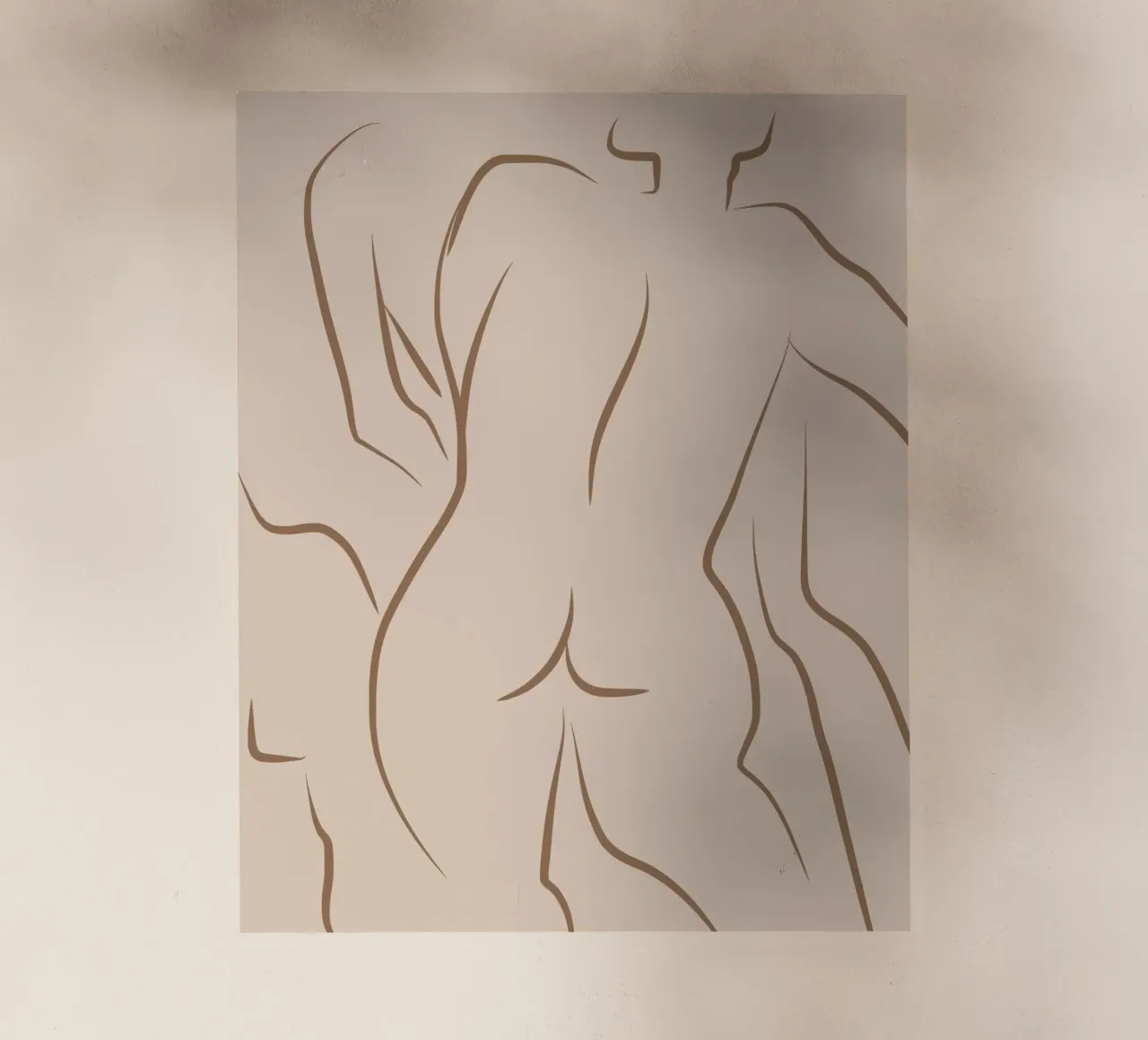 Line art nudo 05 pellicola backlit da Little Dean