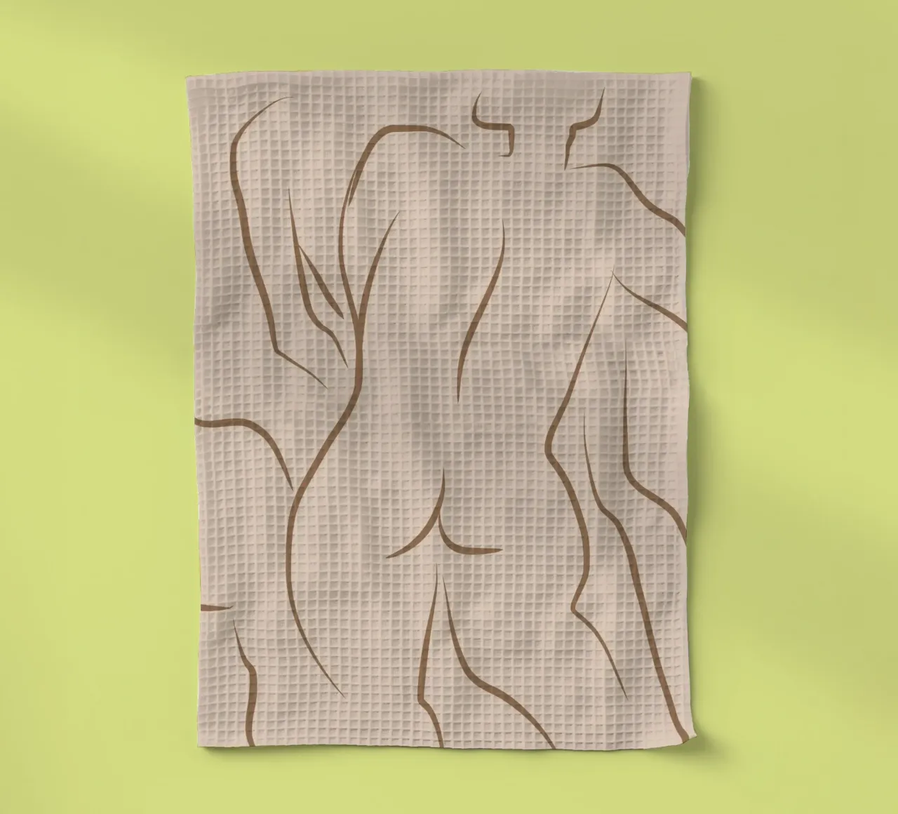 Line art nudo 05 canovaccio da cucina da Little Dean
