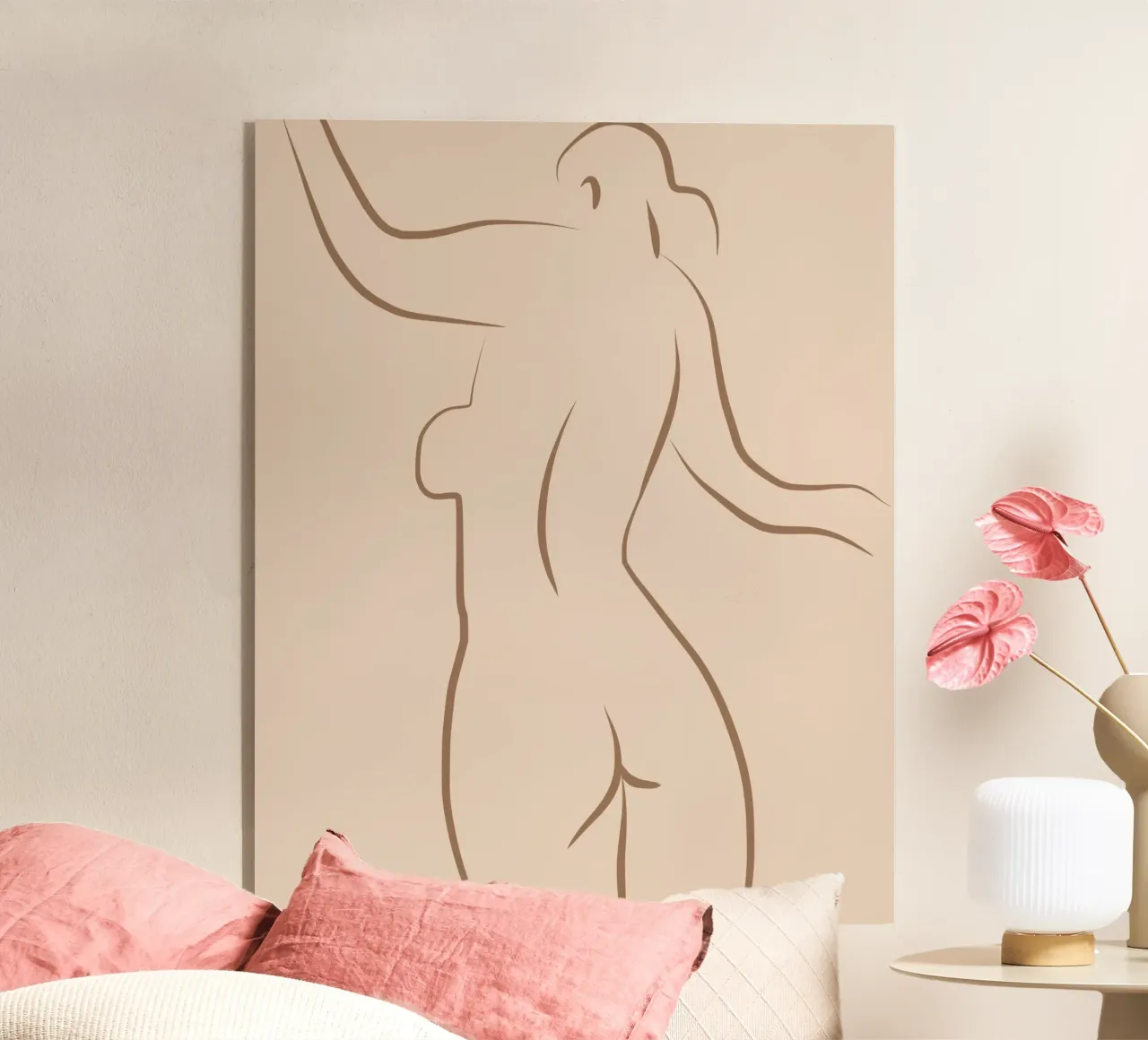 Line art nudo 06 plexiglass da Little Dean