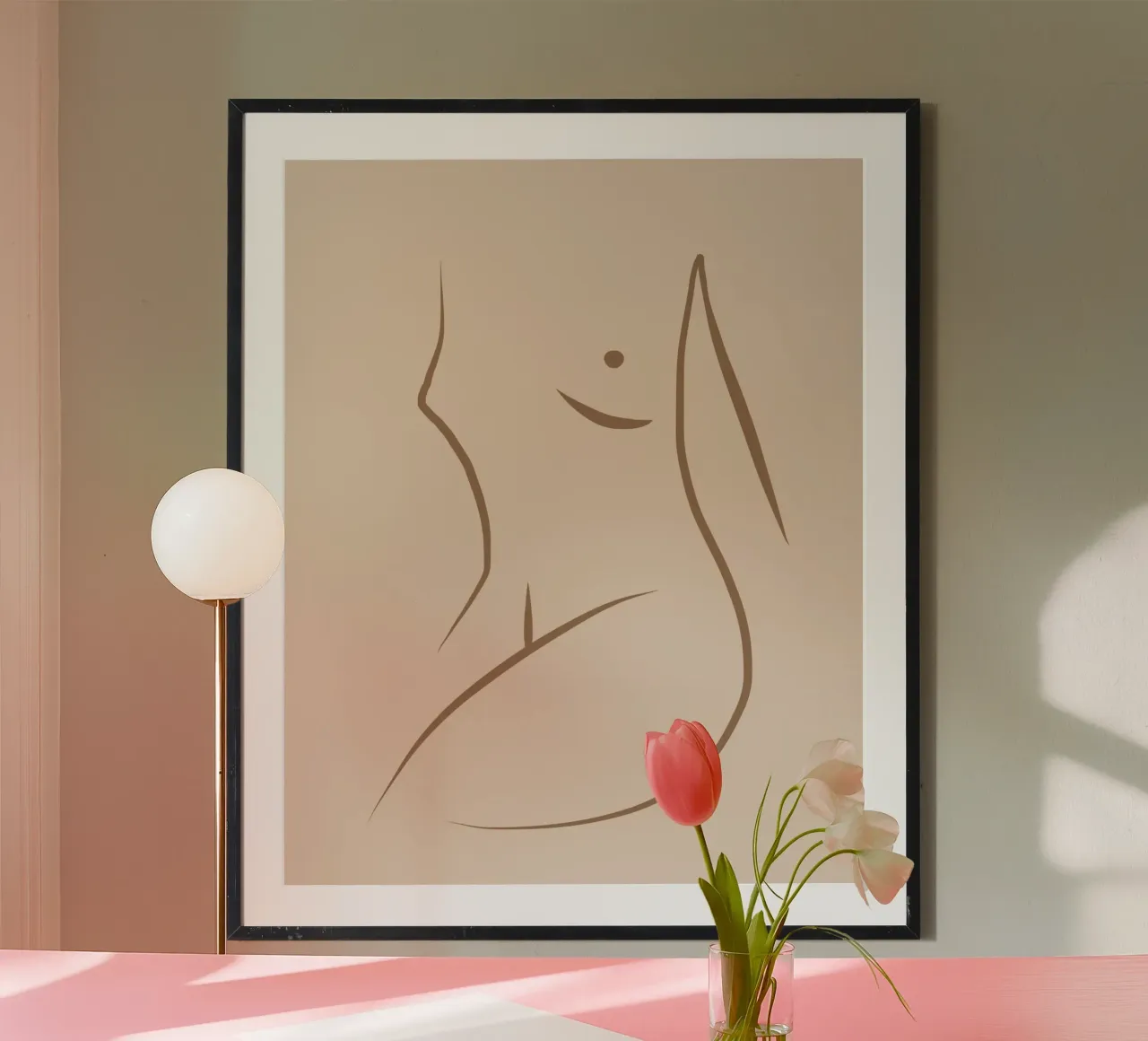 Line art nudo 07 poster da Little Dean