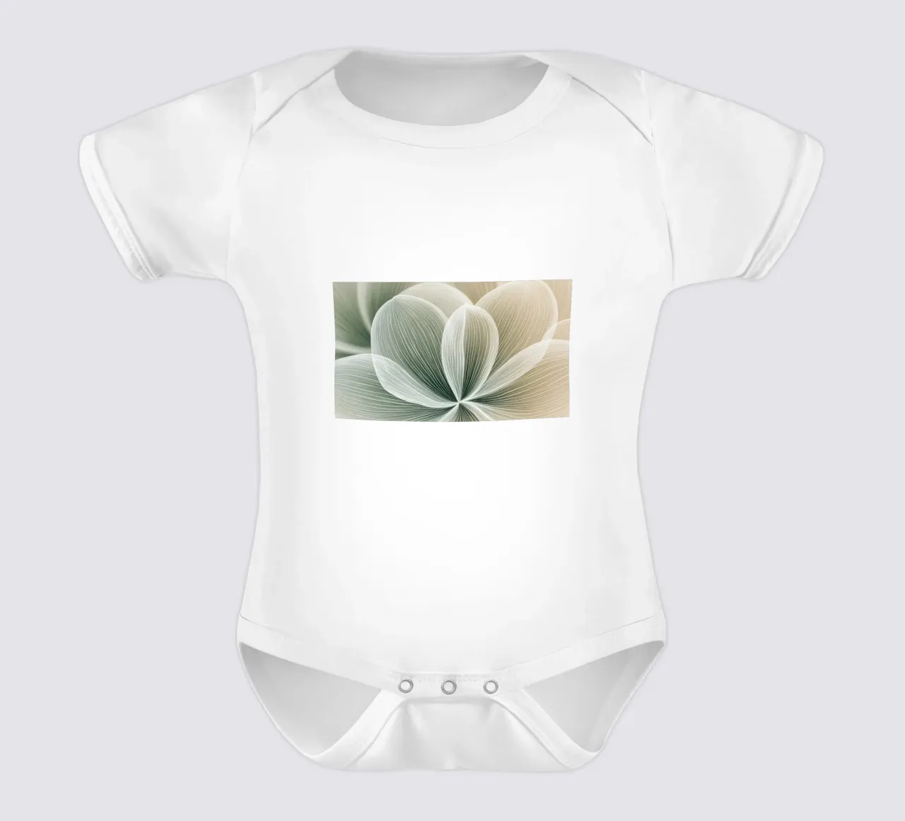 Bloemen abstract babyrompertje korte mouwen van Imagine