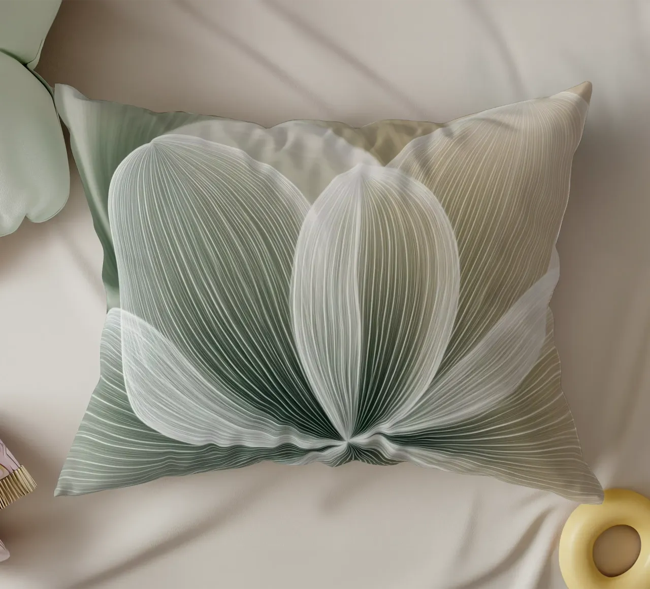 Flower abstract decorative cushion by Imagine