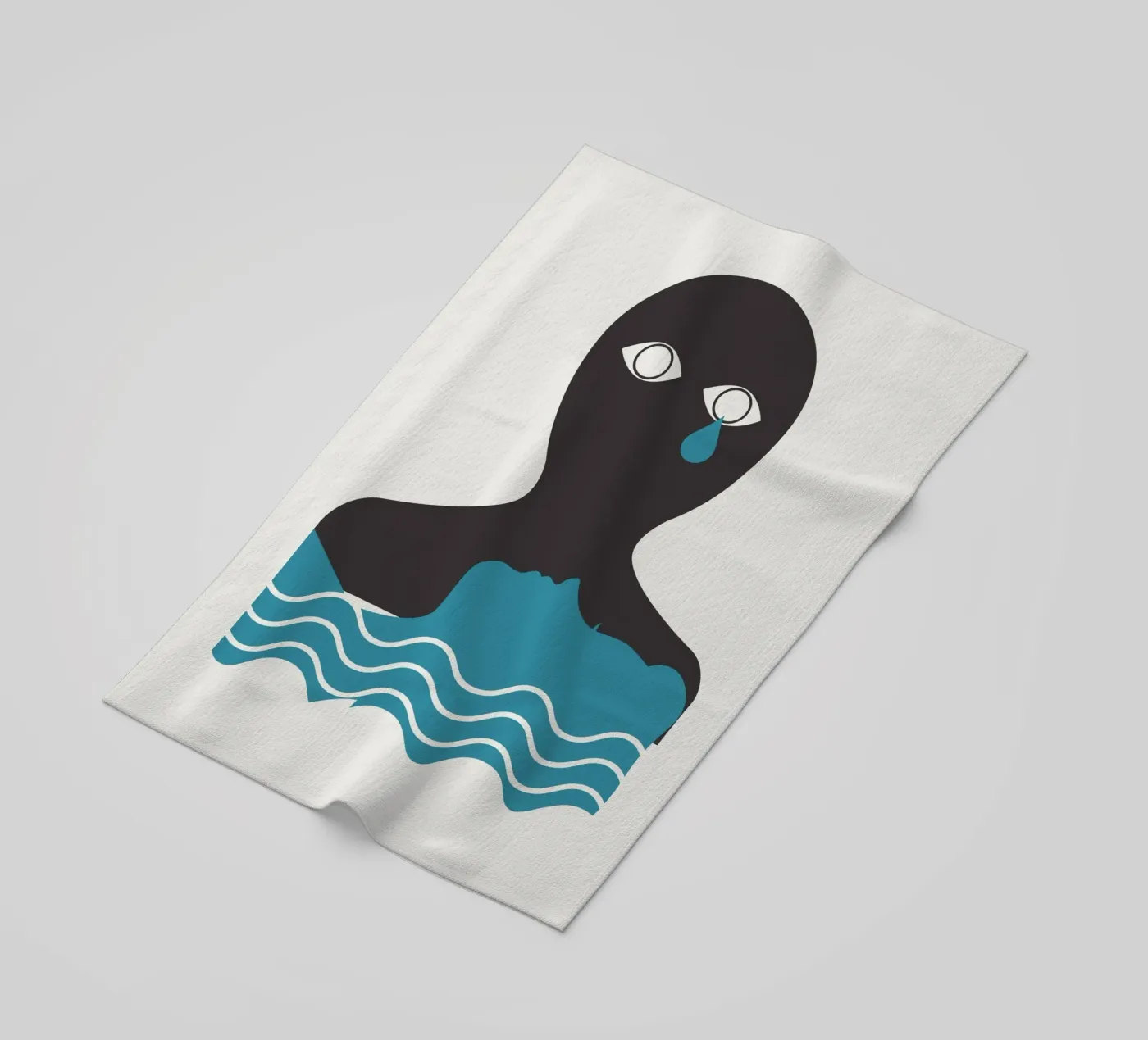 Verdriet en smart strandhanddoek van Little Dean