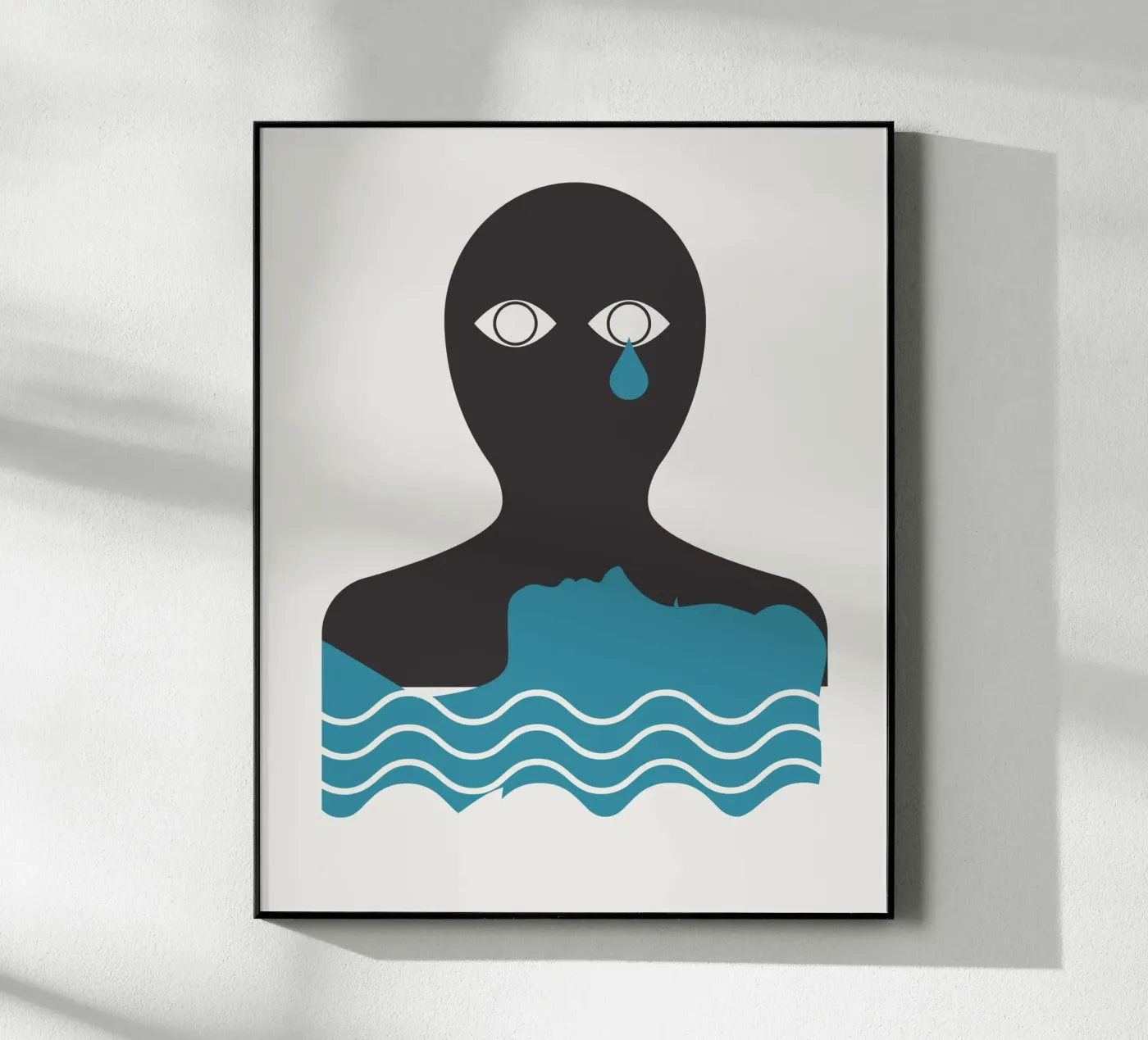 Sadness and sorrow Acryl-Glas von Little Dean