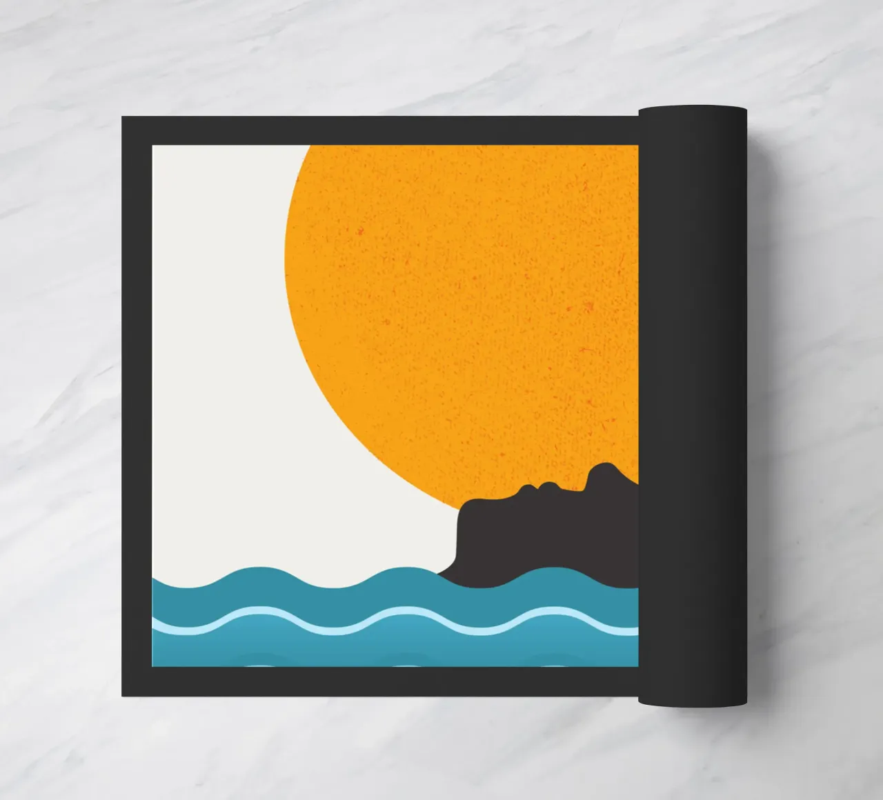 Sun bathing doormat by Little Dean