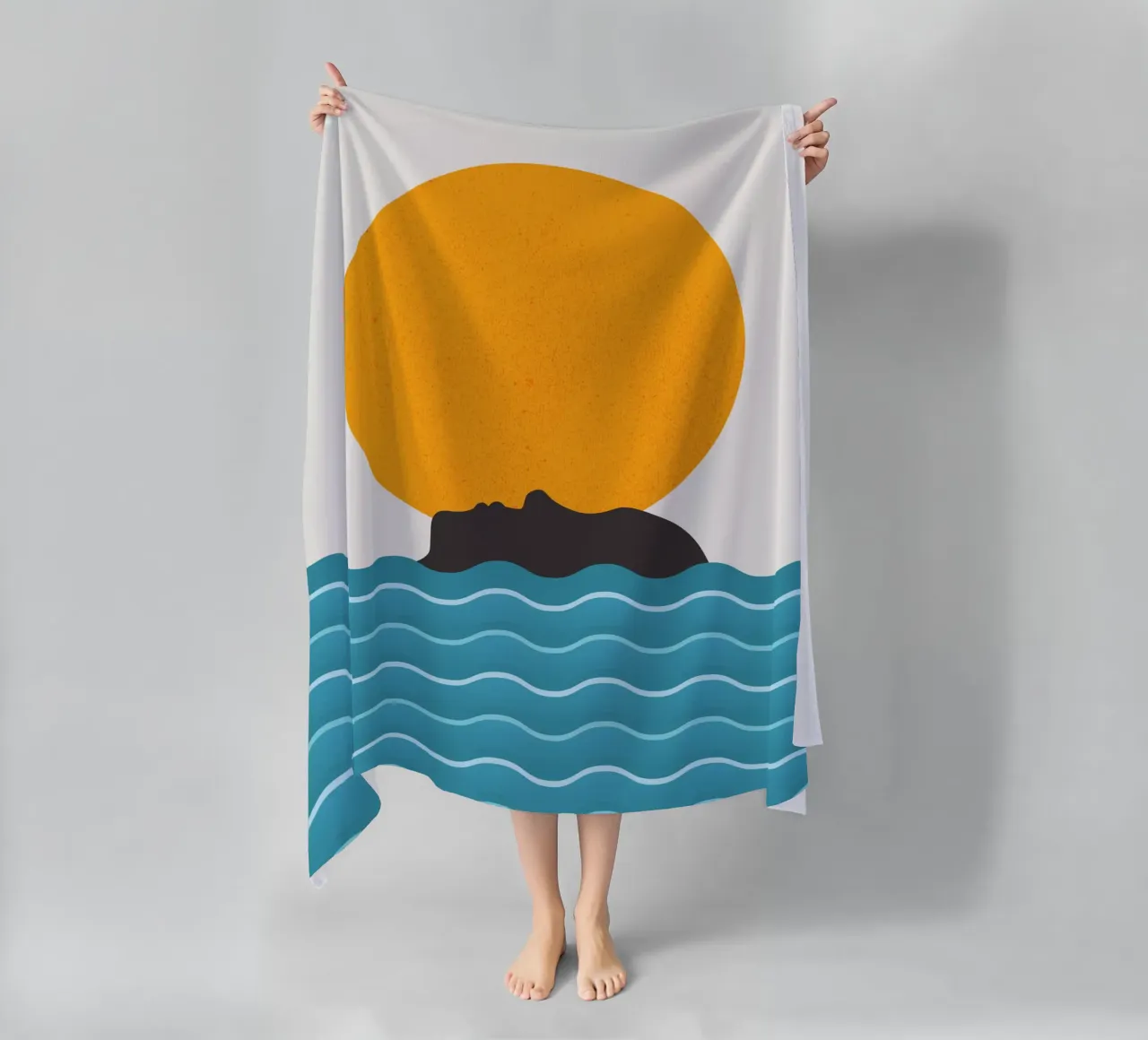 Bagno di sole telo mare da Little Dean