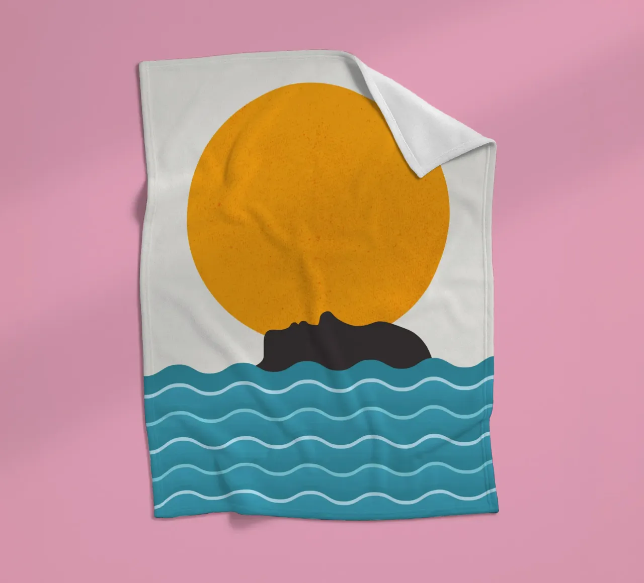 Sun bathing Fleecedecke von Little Dean