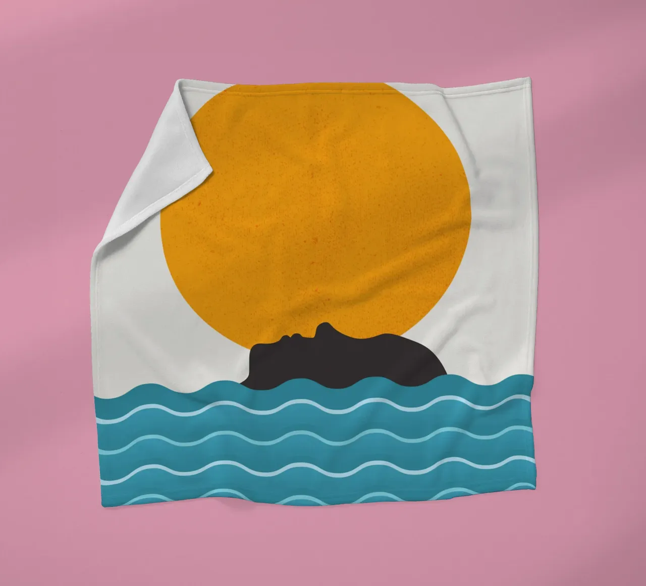 Sun bathing Fleecedecke von Little Dean