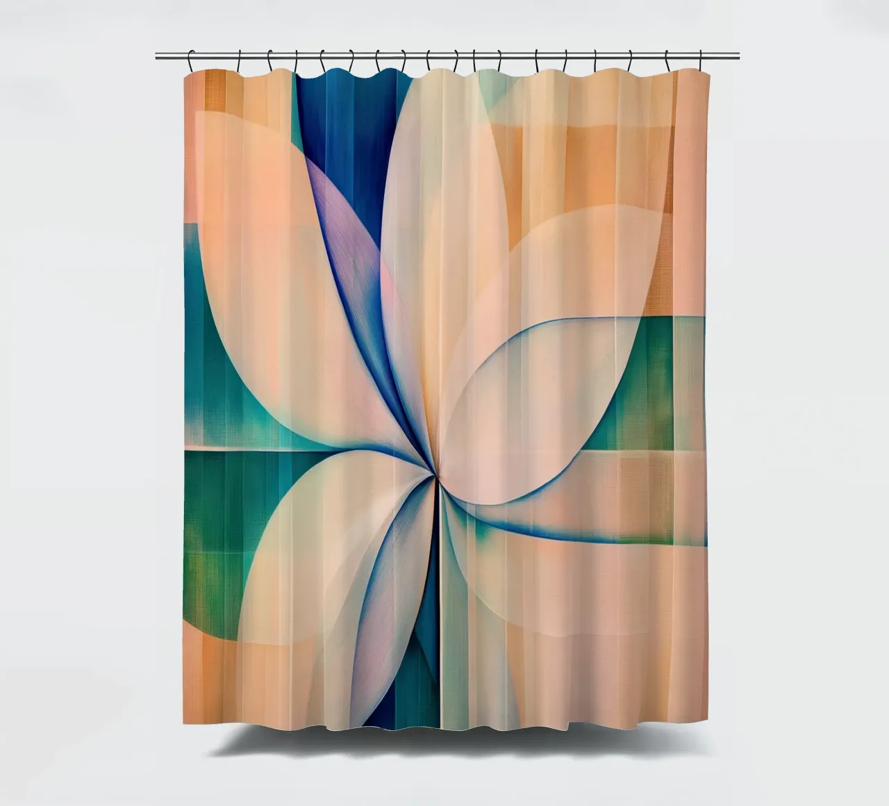 Flower abstract shower curtain by Imagine