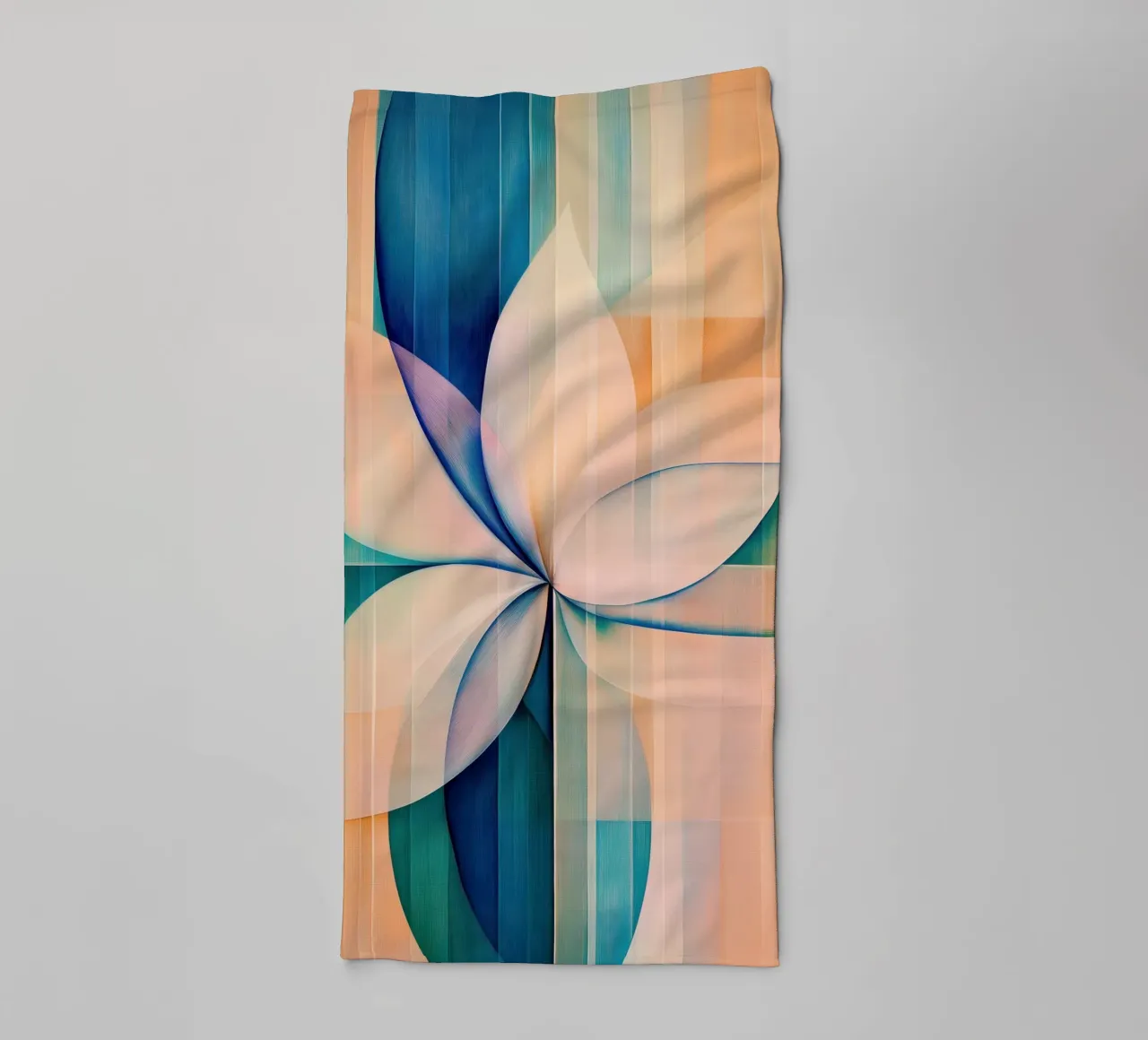 Bloemen abstract badhanddoek van Imagine