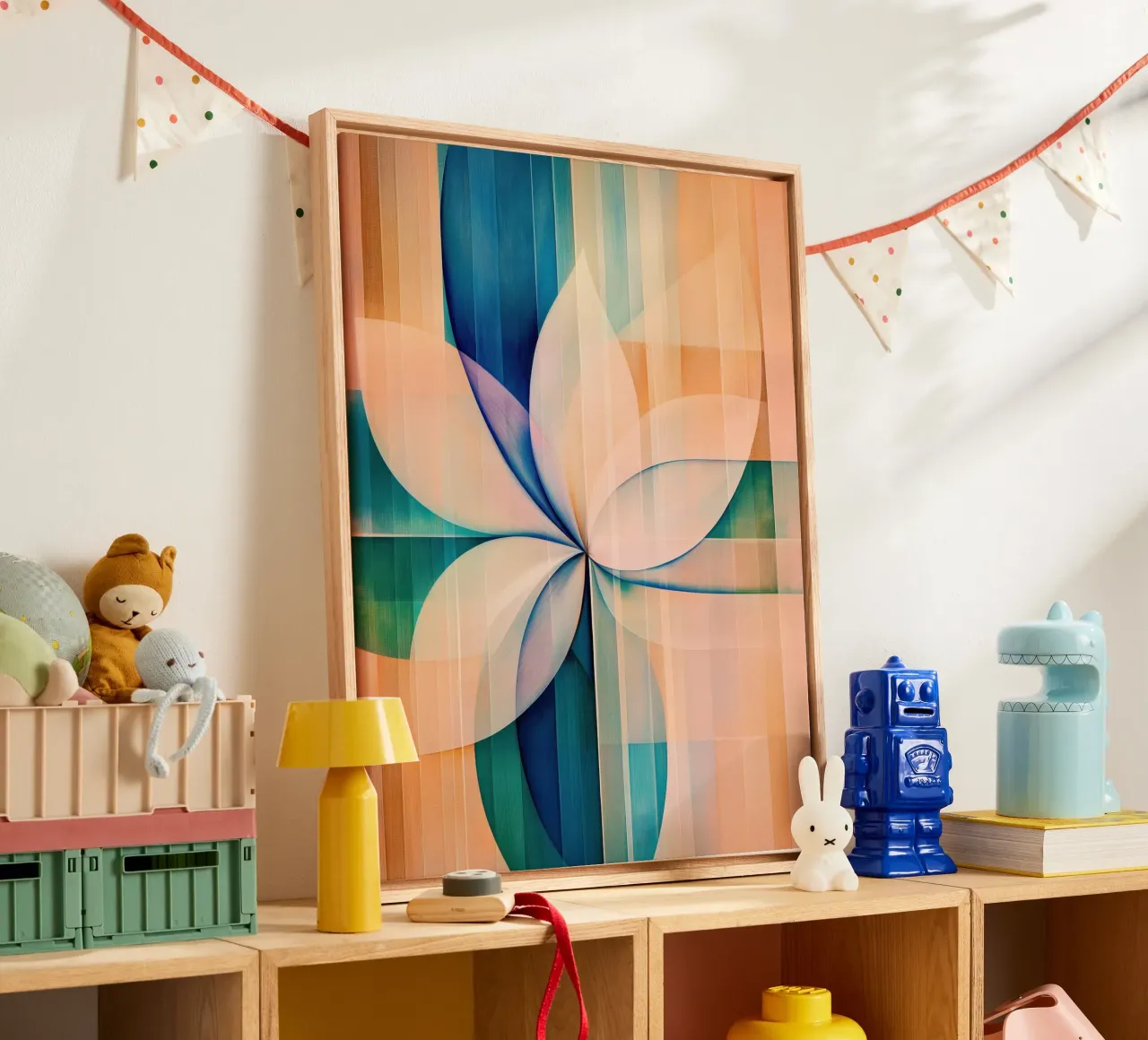 Flower abstract canvas by Imagine