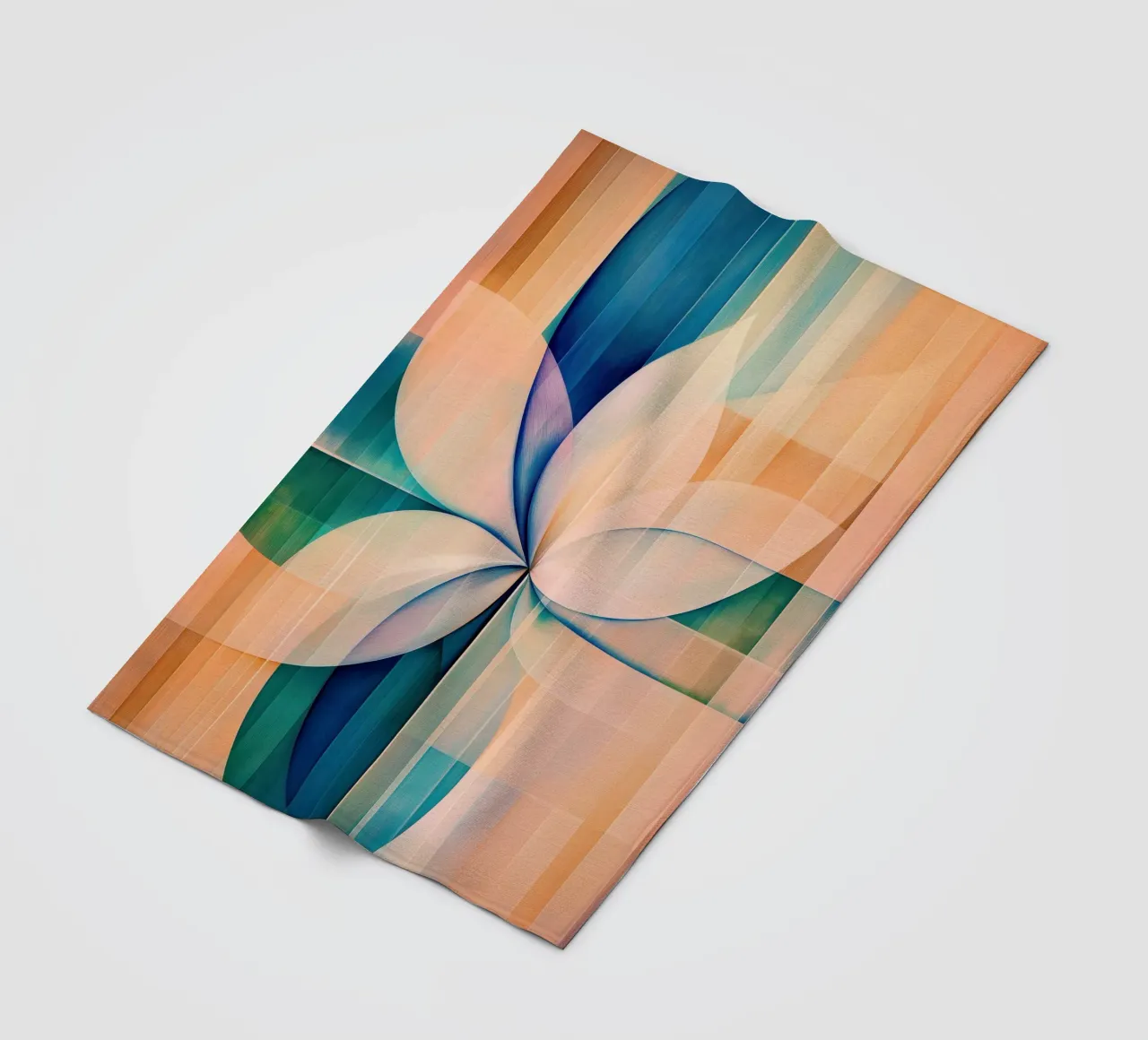 Blume abstrakt Fleecedecke von Imagine