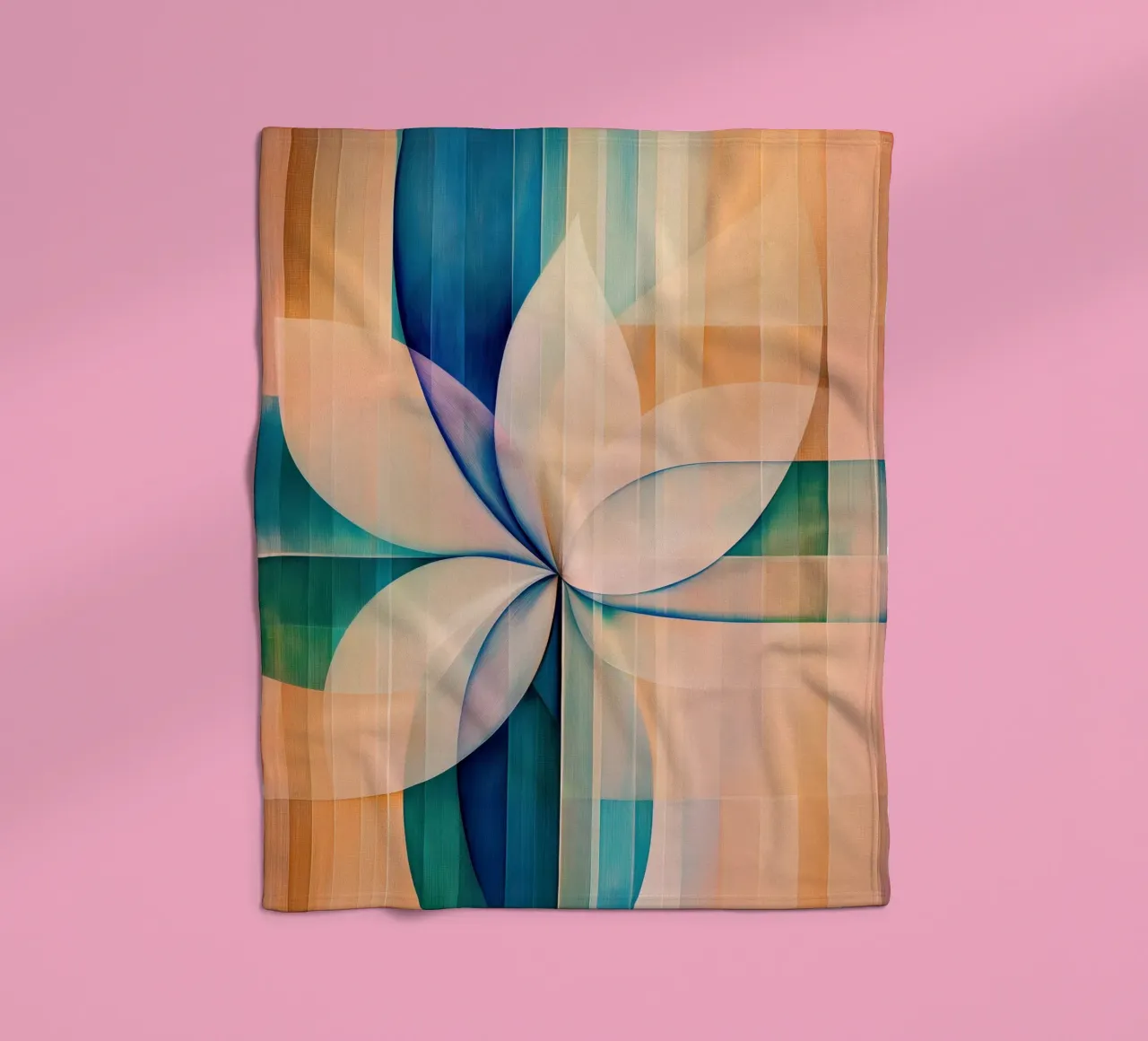 Blume abstrakt Fleecedecke von Imagine