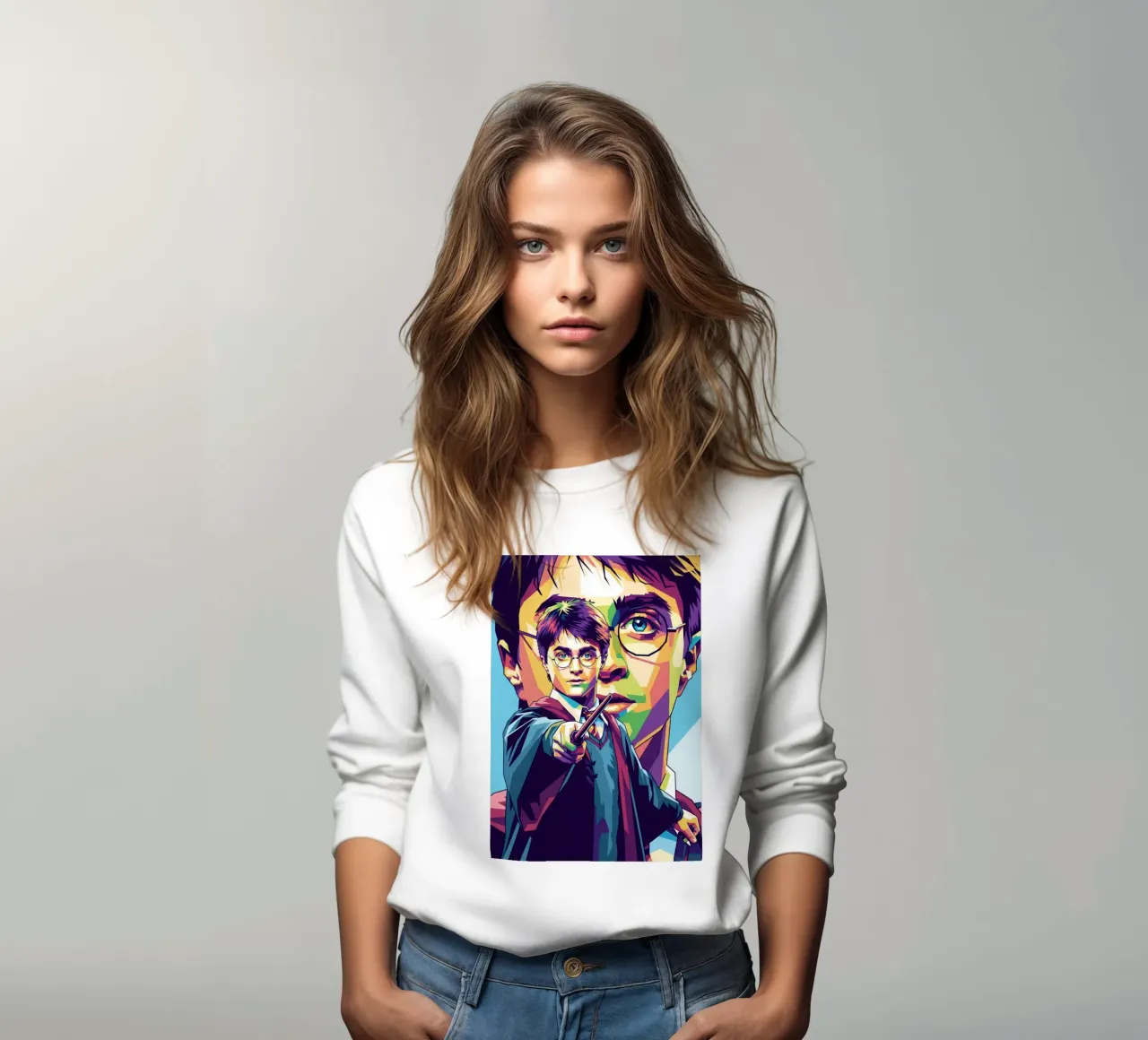 Harry Potter - Daniel Radcliffe pop art #1 felpa da Hantamrata