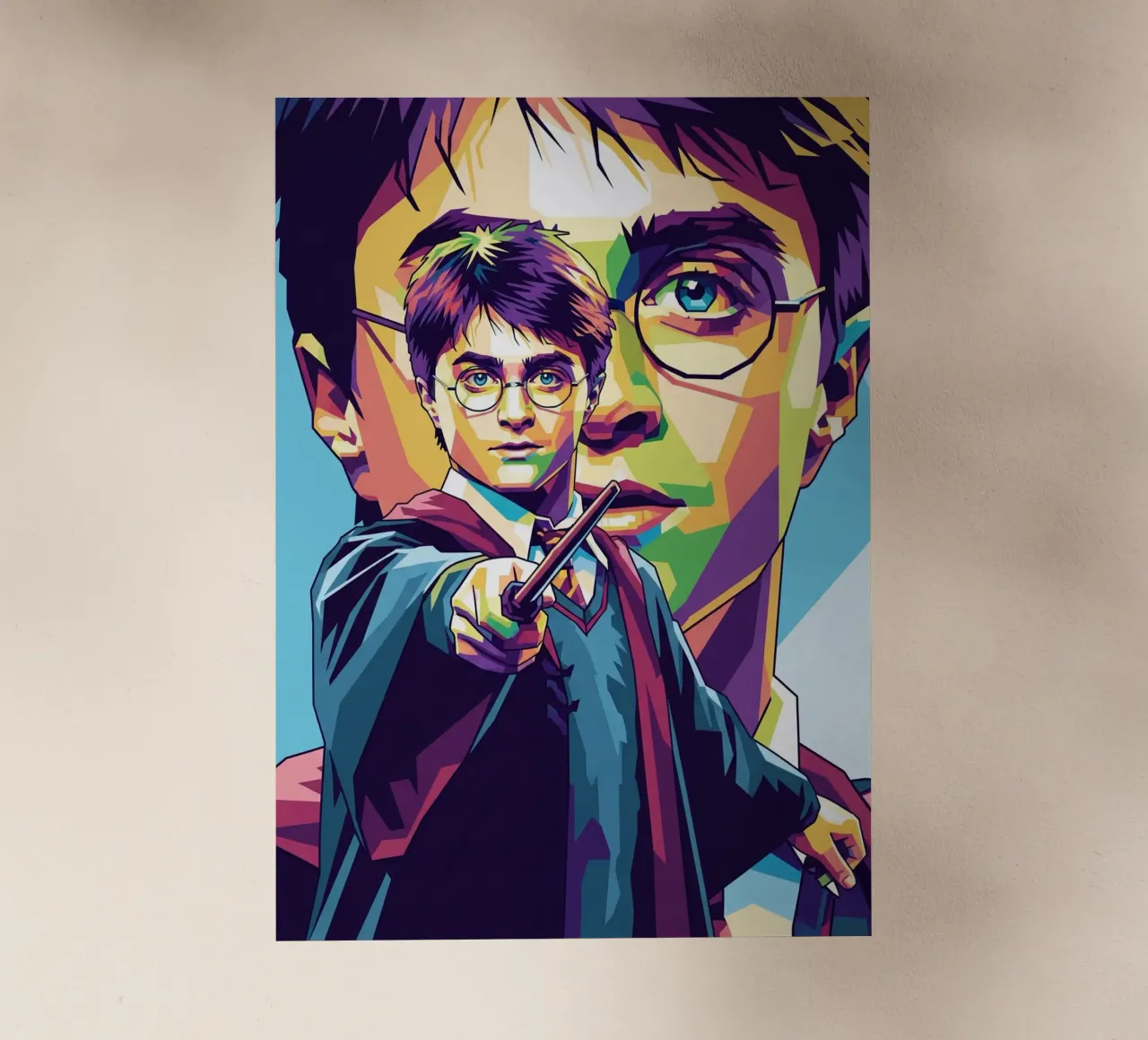 Harry Potter - Daniel Radcliffe pop art #1 pellicola backlit da Hantamrata