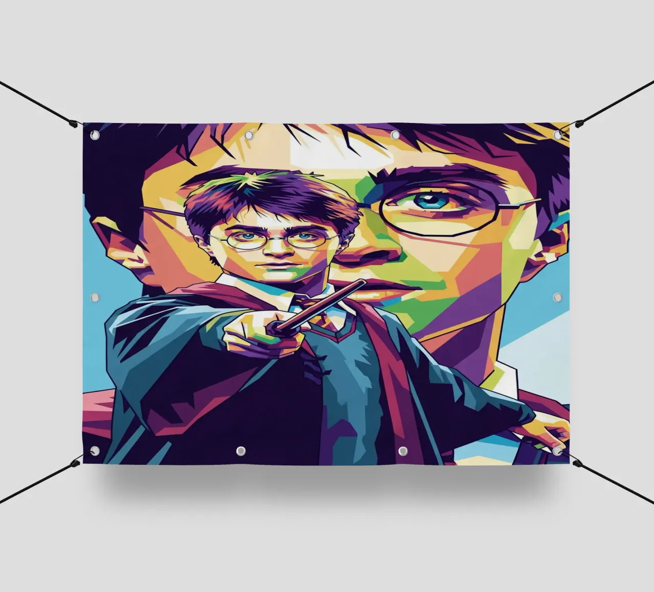 Harry Potter - Daniel Radcliffe pop art #1 telo in pvc da Hantamrata