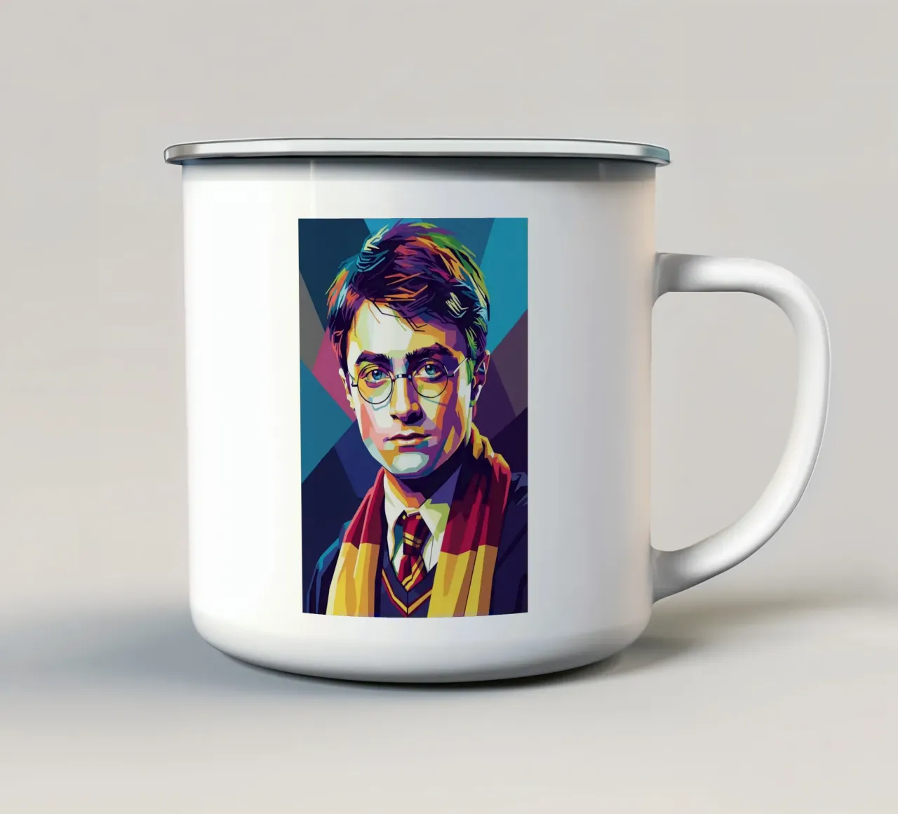 Harry Potter - Daniel Radcliffe pop art #2 tazza in smalto da Hantamrata
