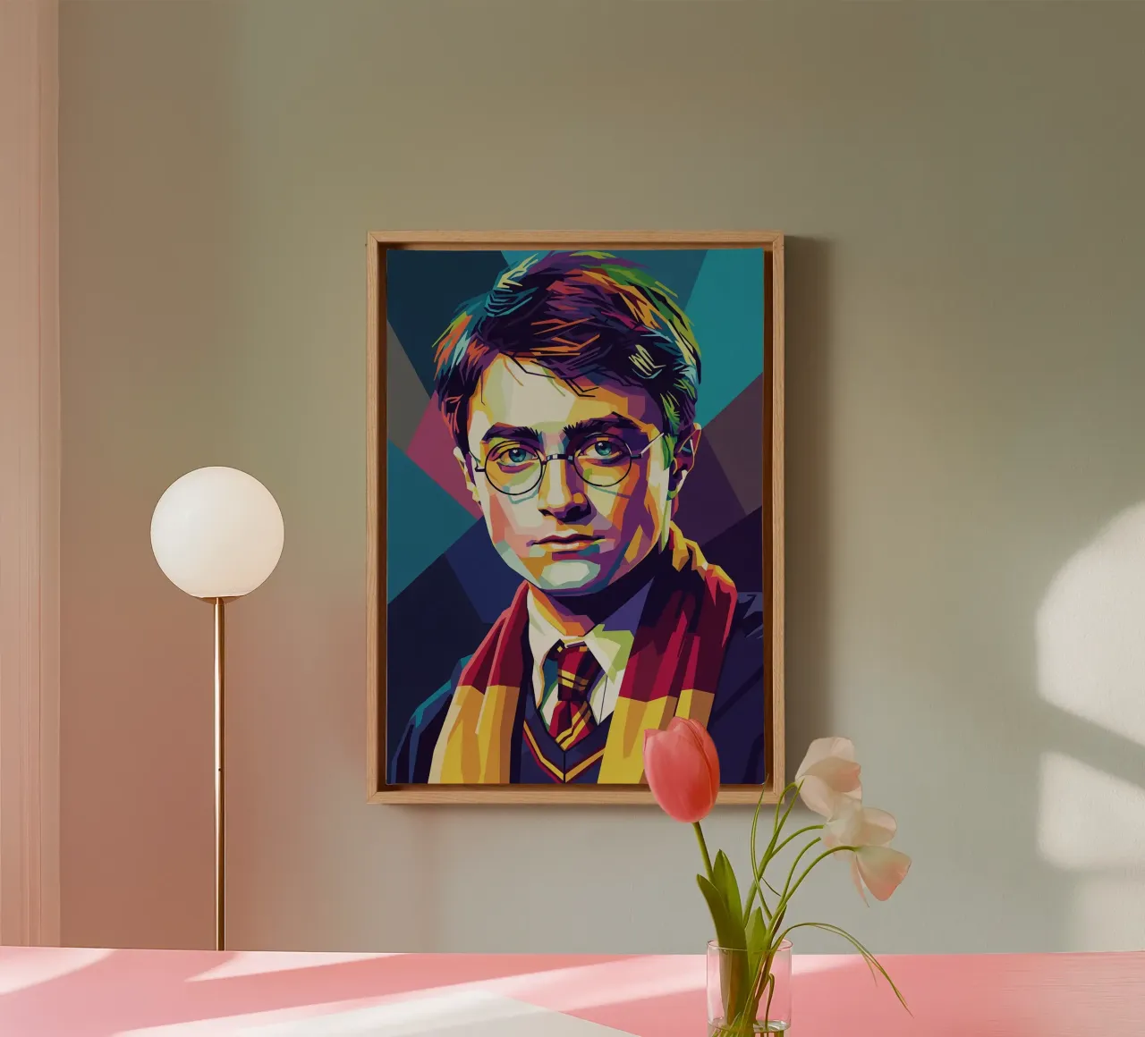 Harry Potter - Daniel Radcliffe pop art #2 canvas with Floater frame by Hantamrata