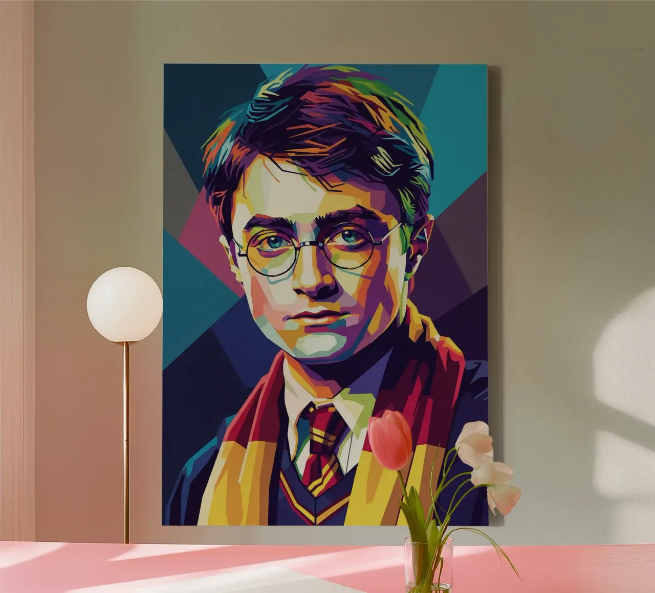 Harry Potter - Daniel Radcliffe pop art #2 canvas with Floater frame by Hantamrata