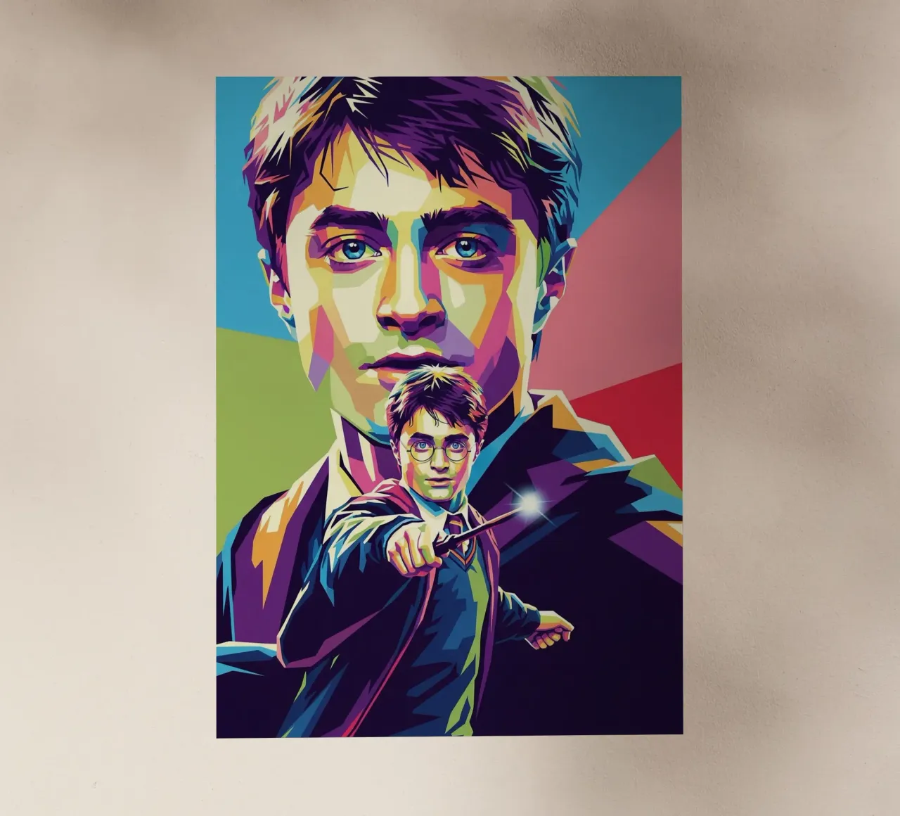 Harry Potter - Daniel Radcliffe pop art #3 pellicola backlit da Hantamrata