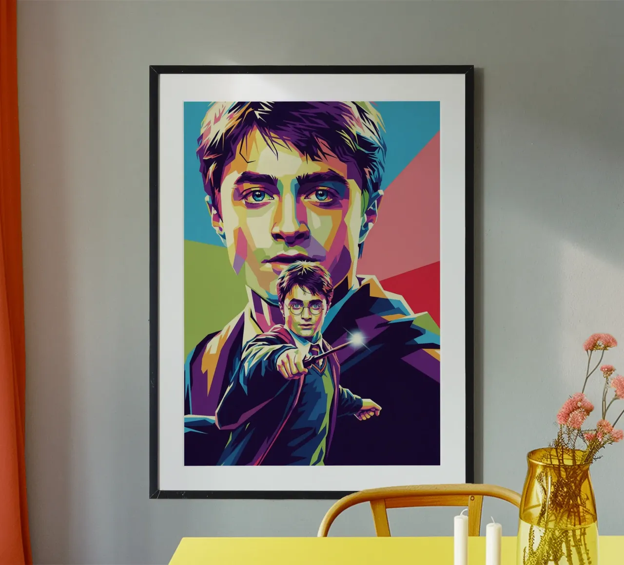 Harry Potter - Daniel Radcliffe pop art #3 poster da Hantamrata