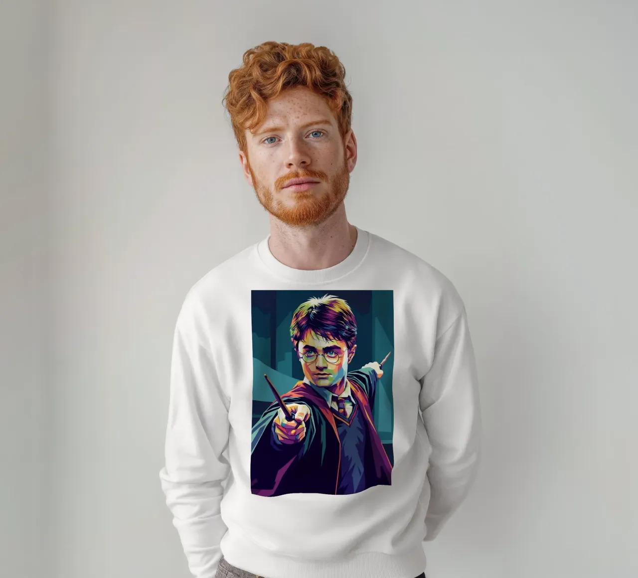 Harry Potter - Daniel Radcliffe pop art #4 felpa da Hantamrata