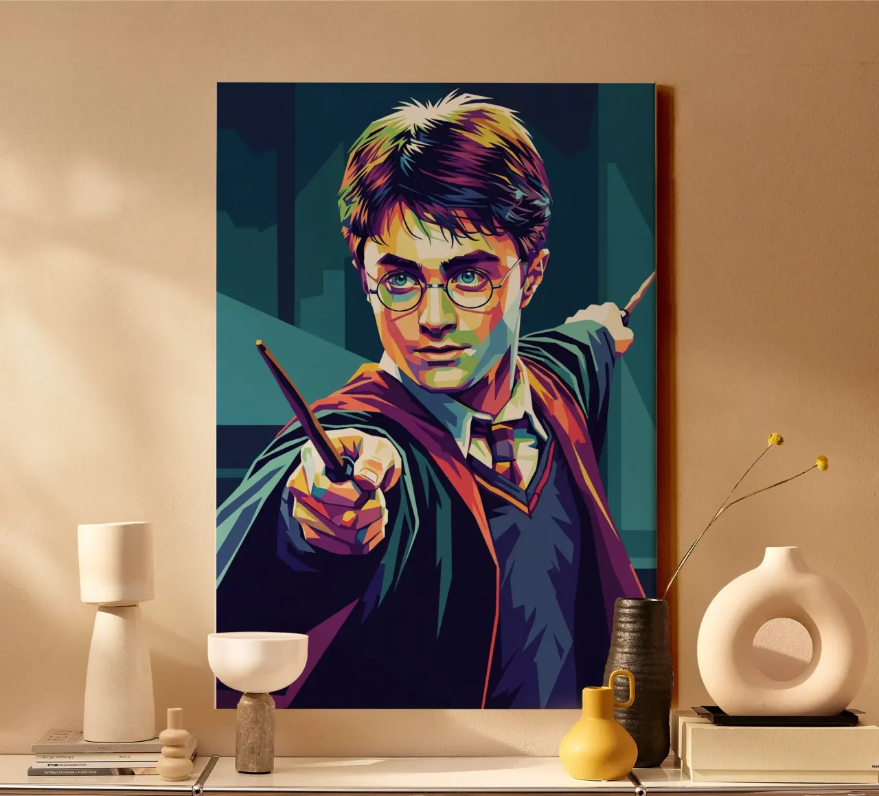 Harry Potter - Daniel Radcliffe pop art #4 tela con Cornice a cassetta da Hantamrata