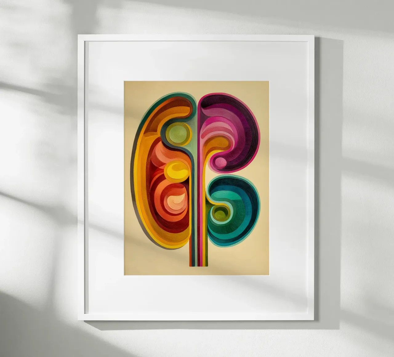 Vortice organico vintage poster da Carinaprint