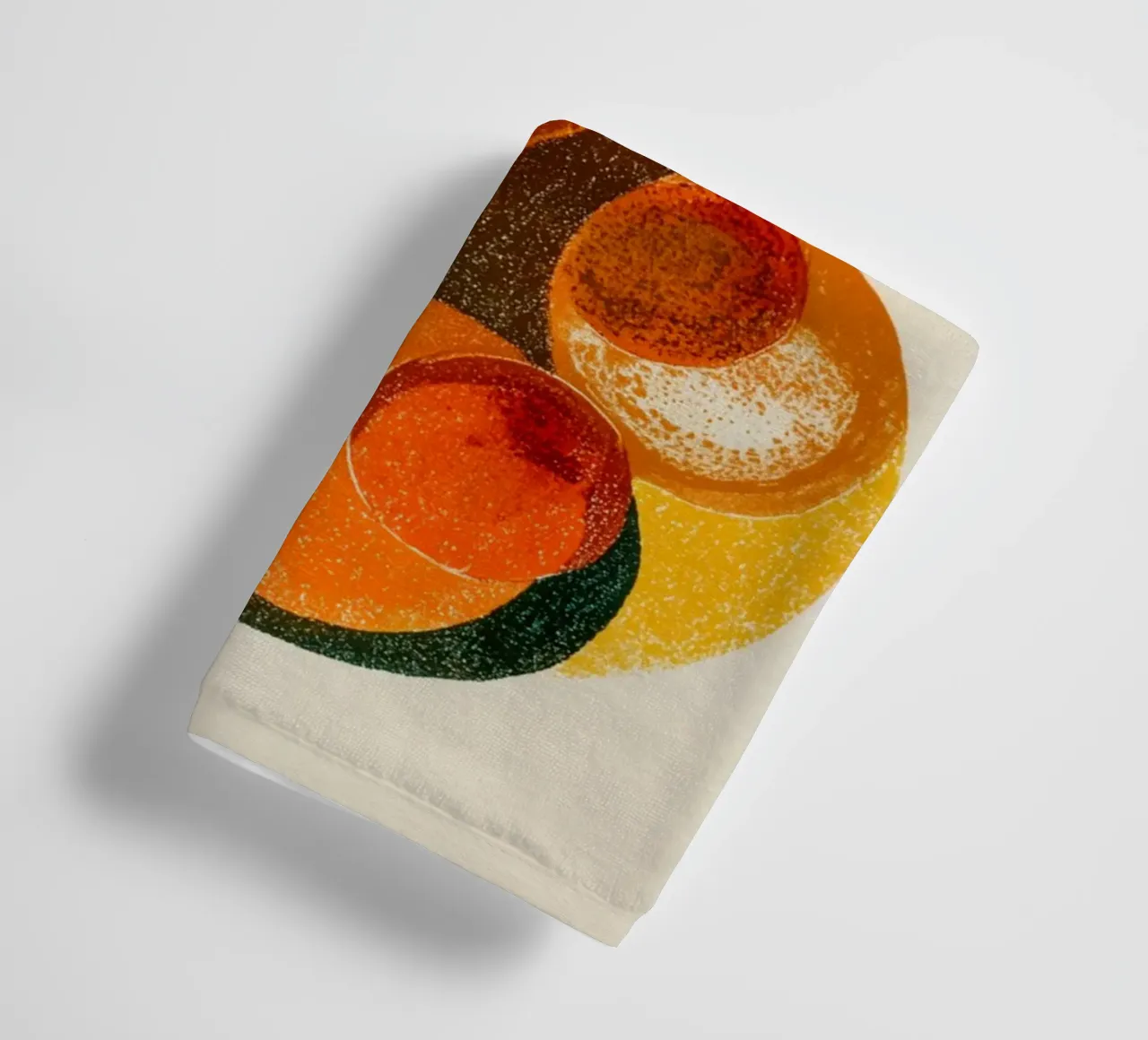 Surreal circle lines towel by Carinaprint