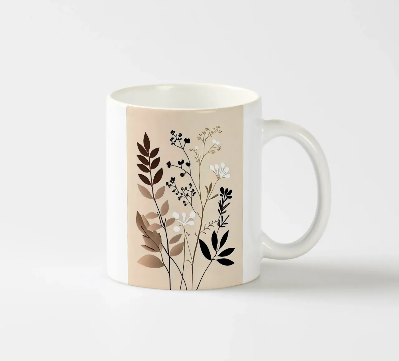 branch leaf tazza in ceramica da kichin