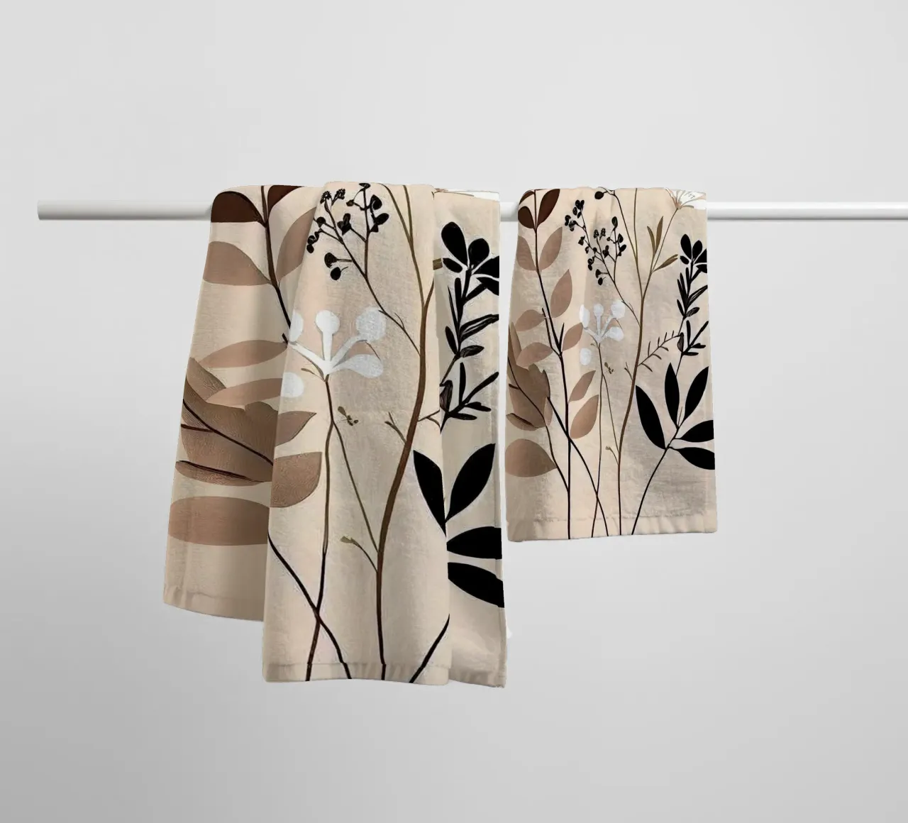 branch leaf asciugamano da bagno da kichin
