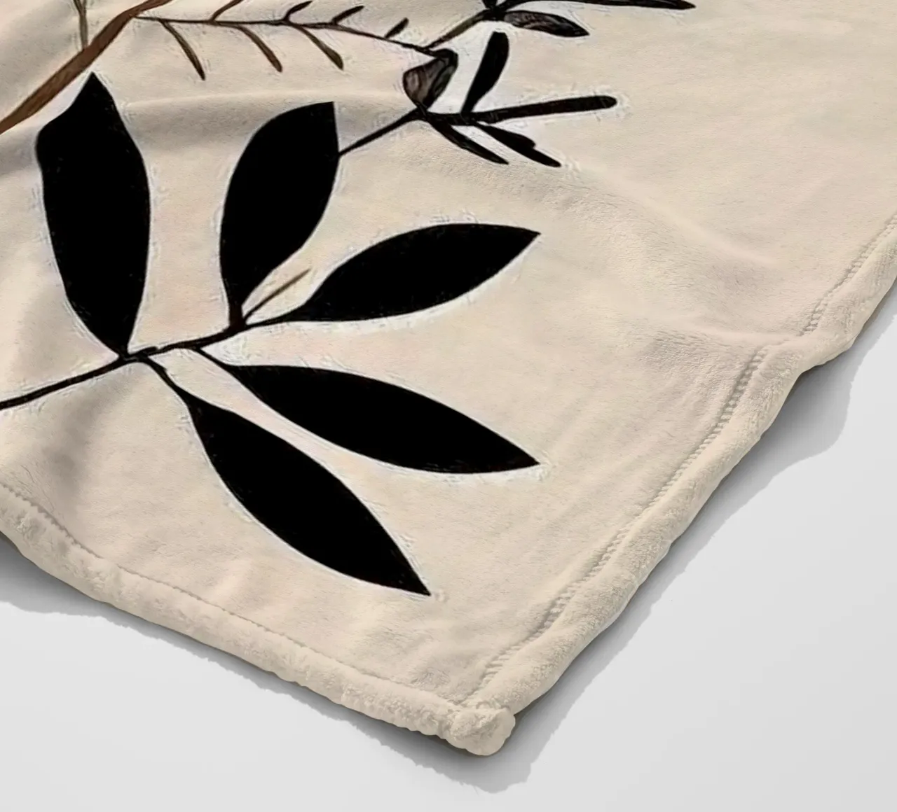 branch leaf coperta in pile da kichin