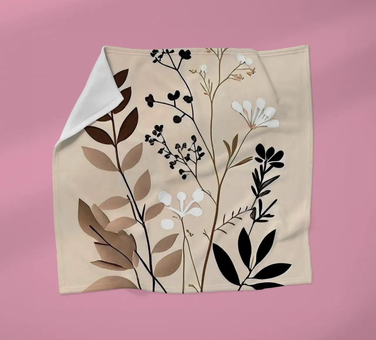 branch leaf coperta in pile da kichin