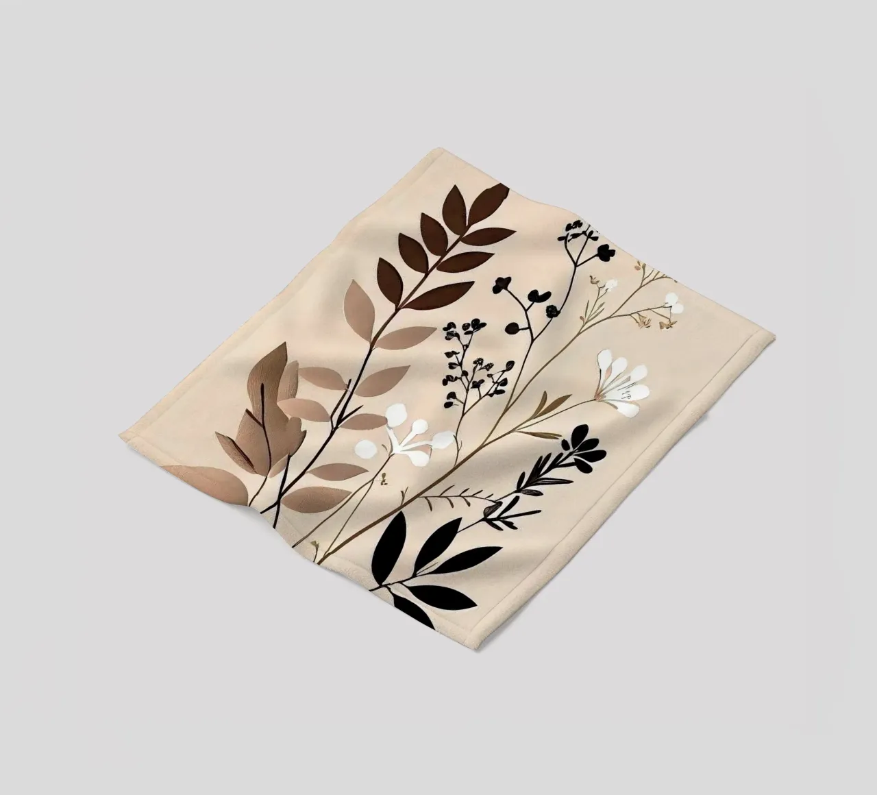 branch leaf coperta in pile da kichin