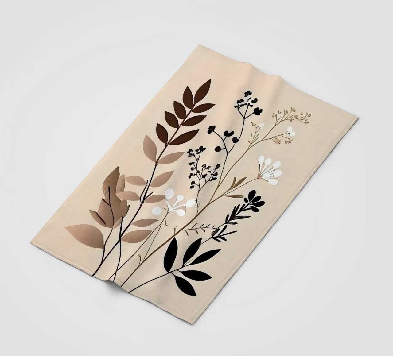 branch leaf coperta in pile da kichin