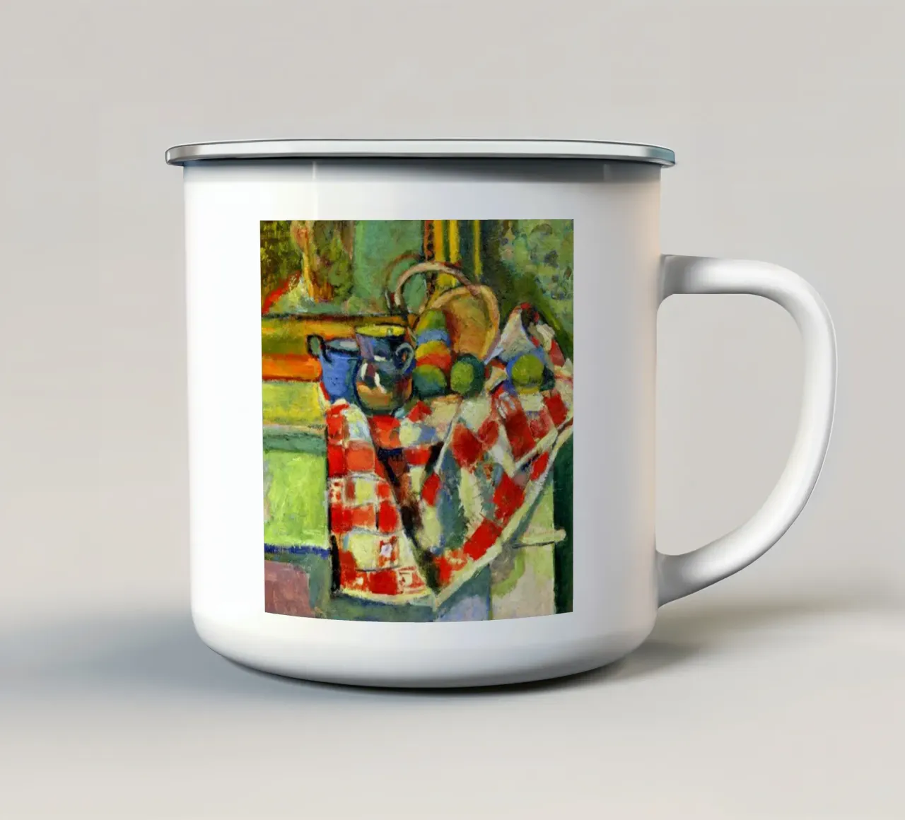 menu di frutta servito tazza in smalto da briyan shop