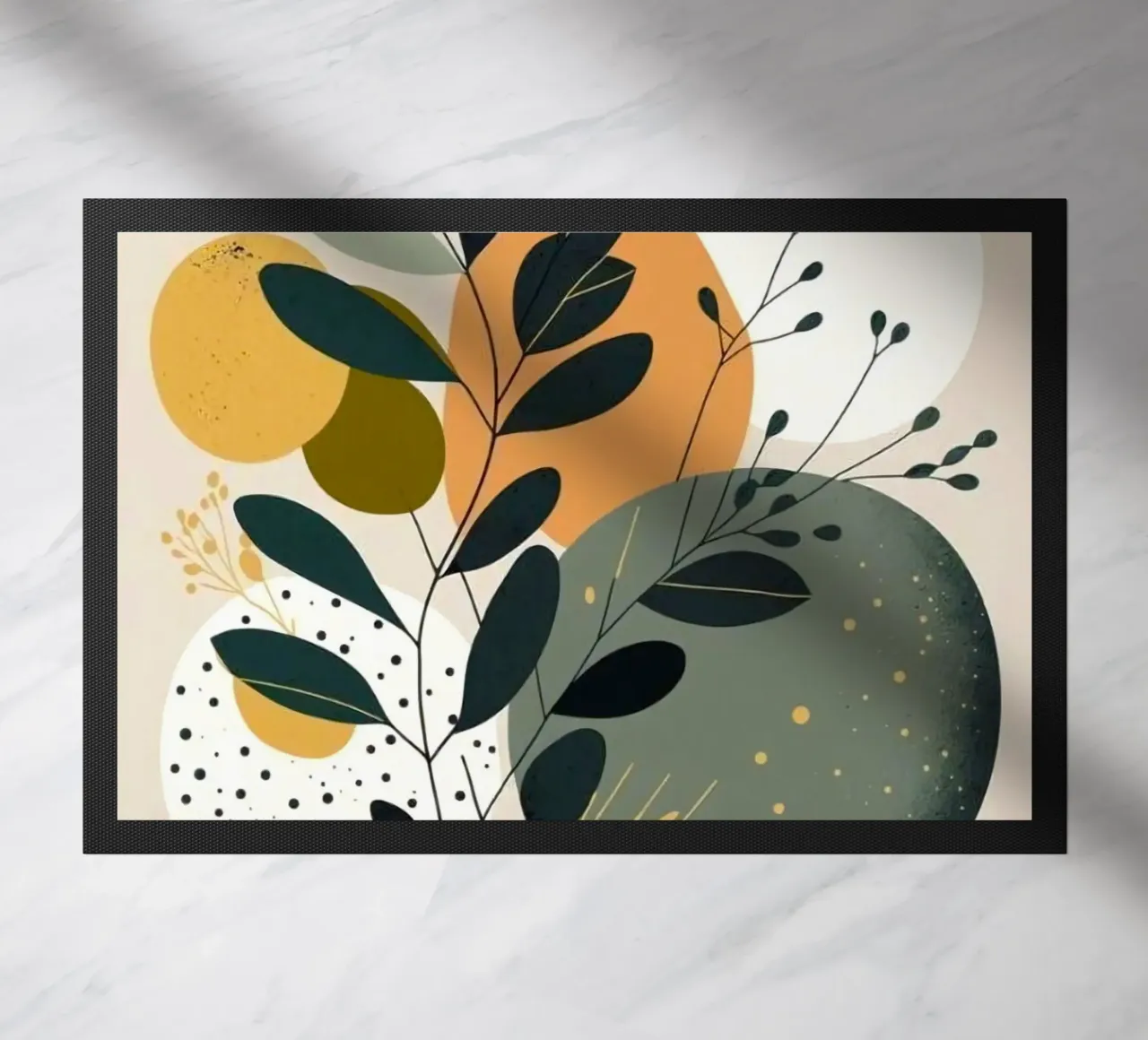 branch leaf circle shape zerbino da carsa