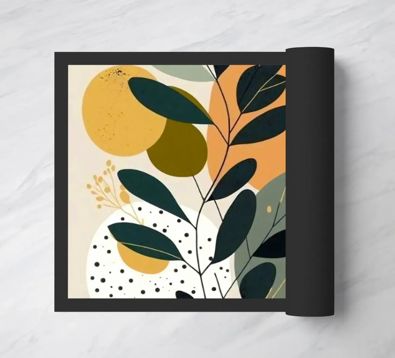branch leaf circle shape zerbino da carsa