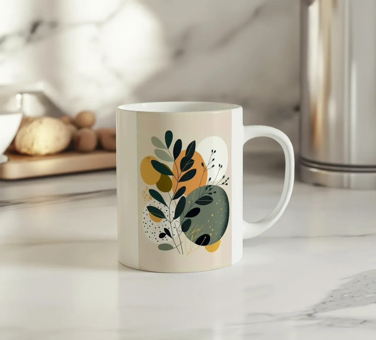 branch leaf circle shape tazza in ceramica da carsa