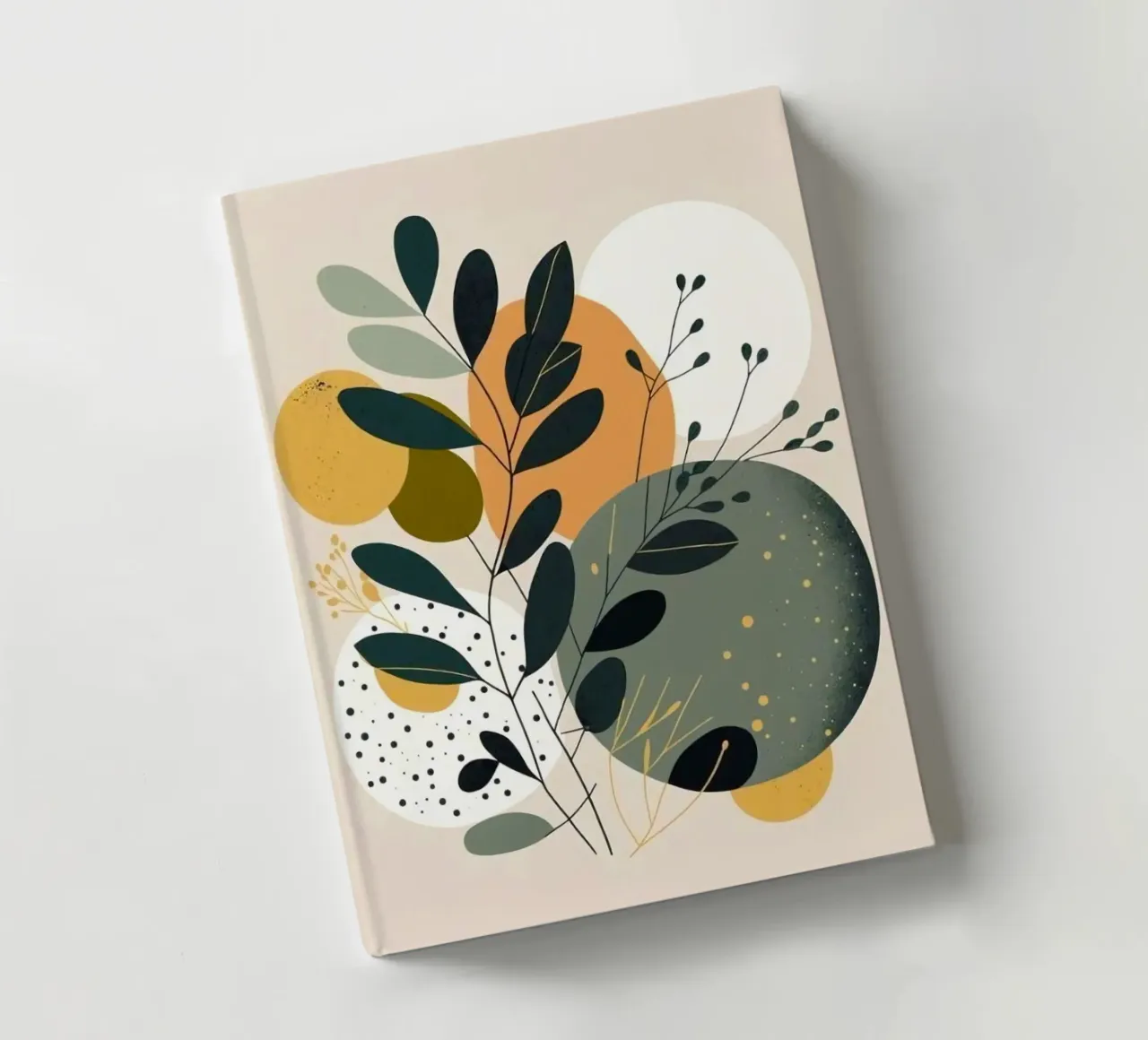 branch leaf circle shape notebook by carsa