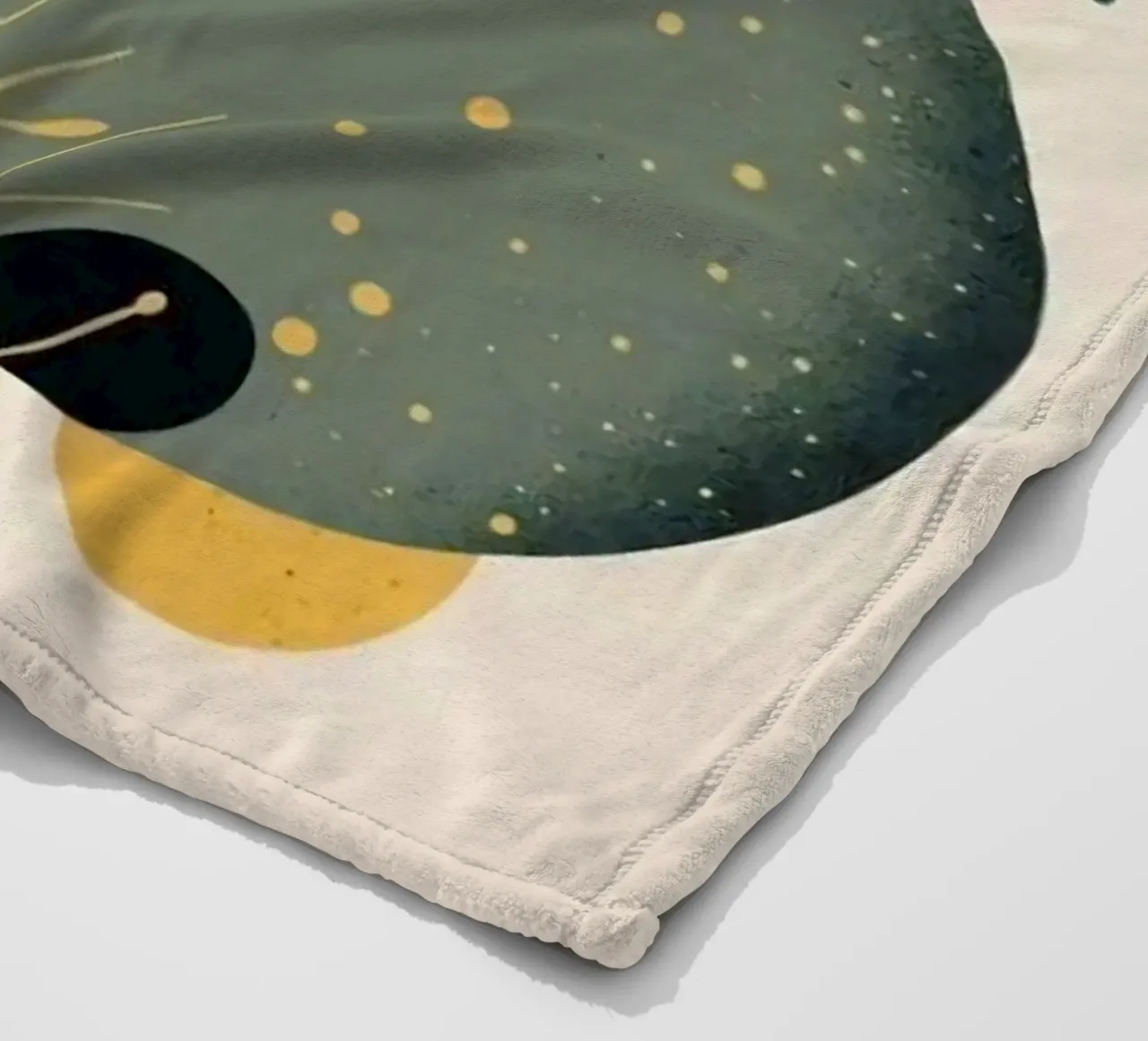 branch leaf circle shape coperta in pile da carsa