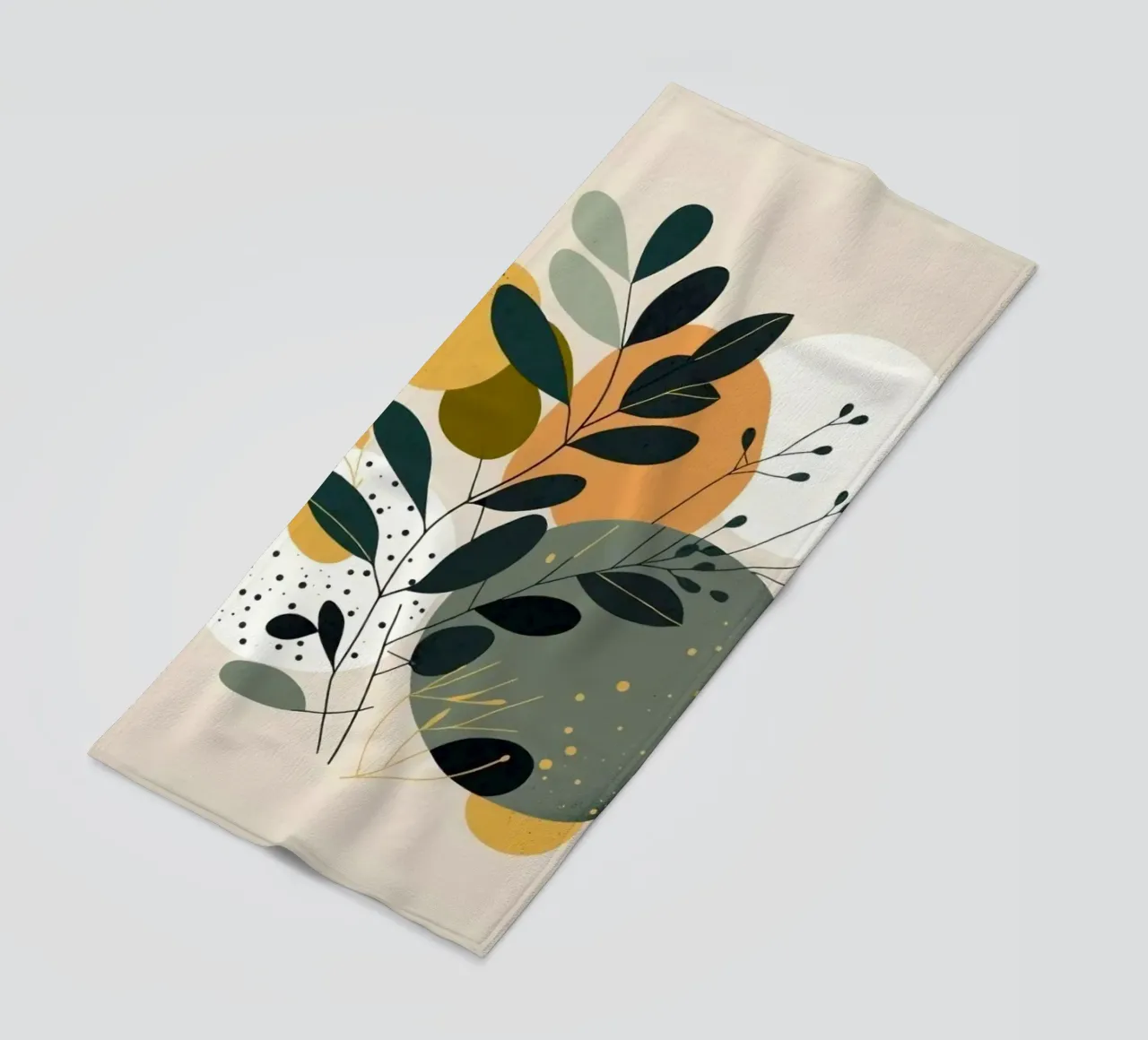 branch leaf circle shape telo mare da carsa