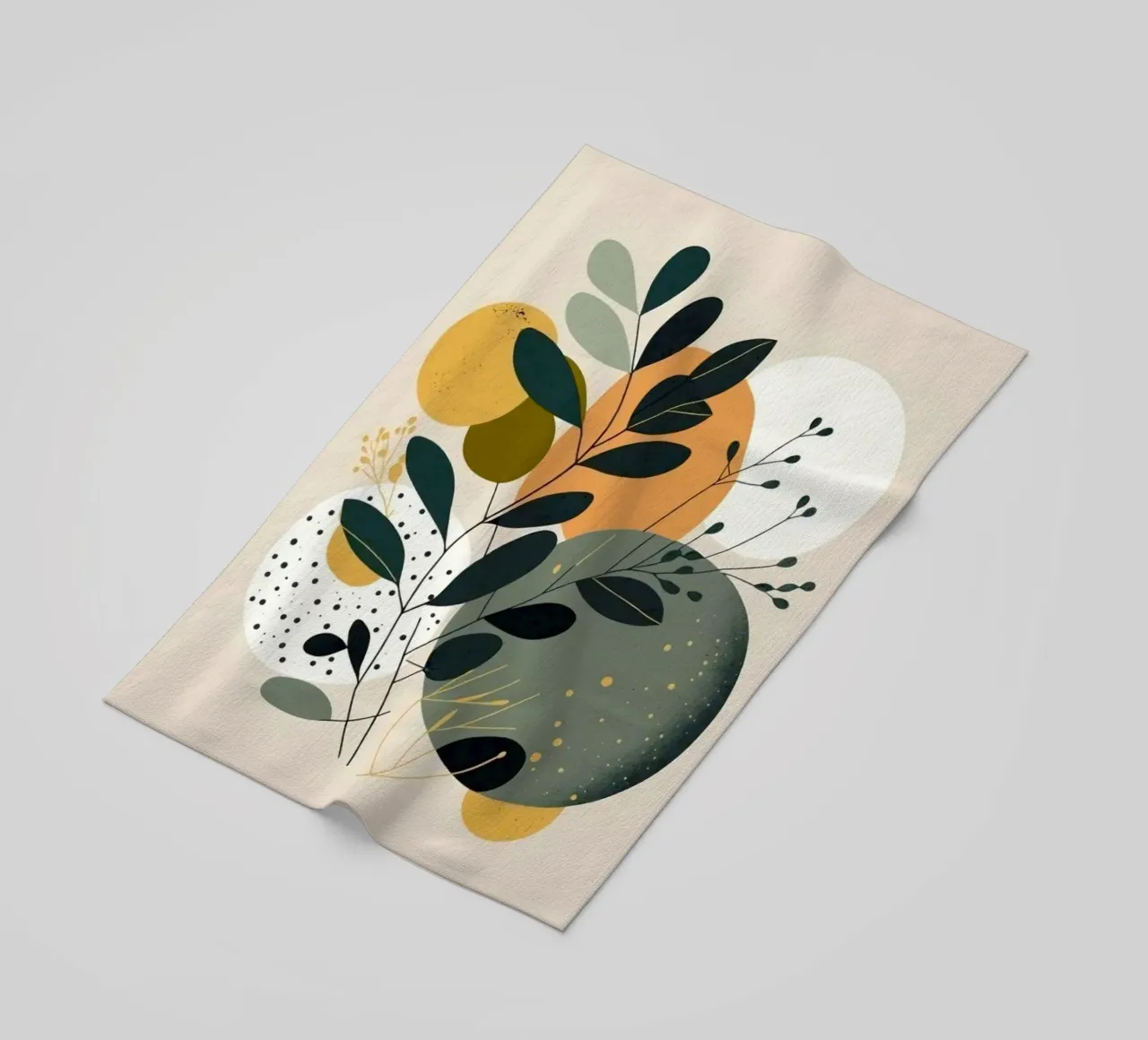 branch leaf circle shape telo mare da carsa