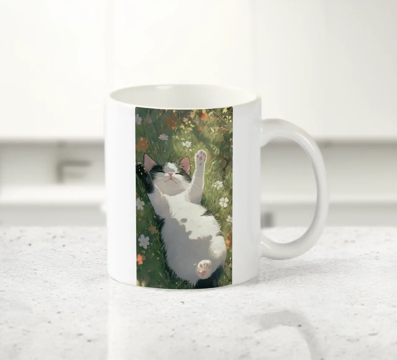 playful cat tazza in ceramica da kichin