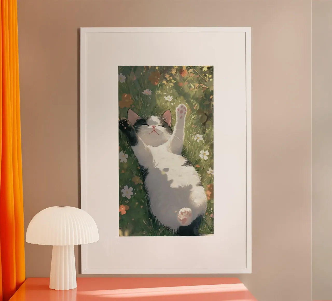 playful cat poster da kichin