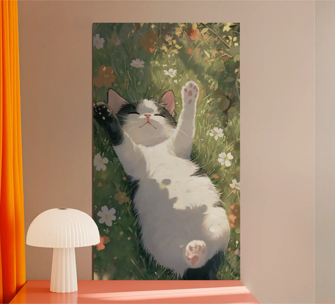 playful cat poster da kichin