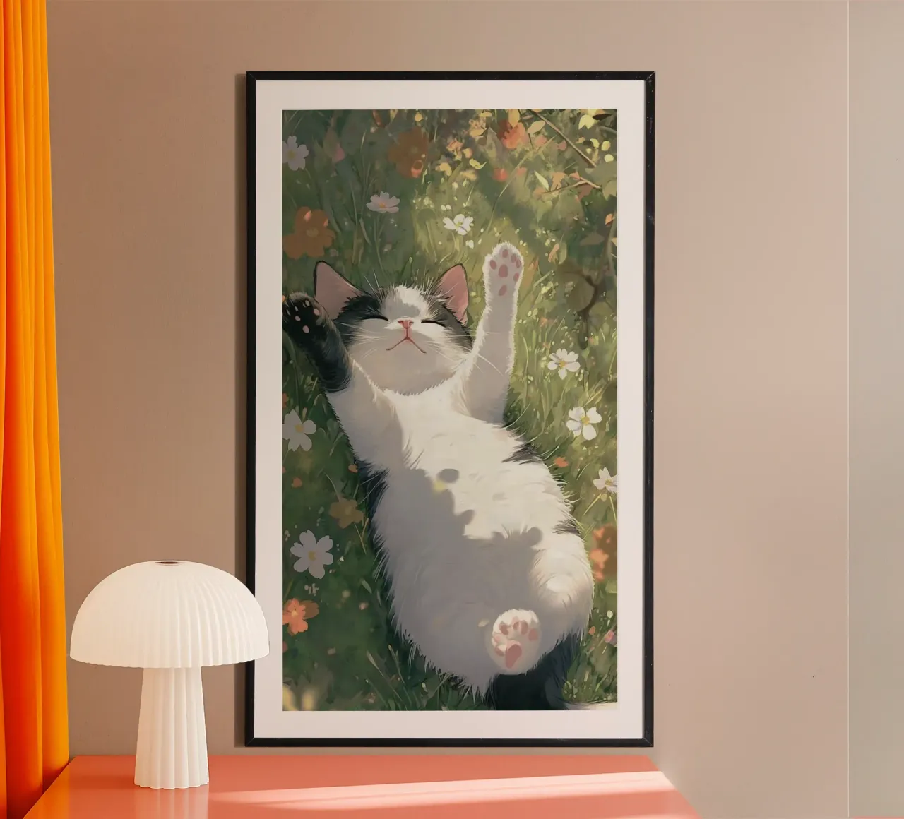 playful cat poster da kichin