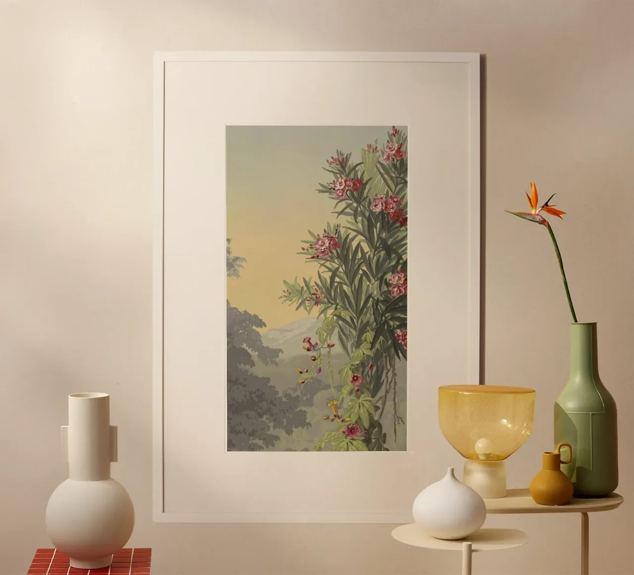 shadow of tree on wall poster da carsa
