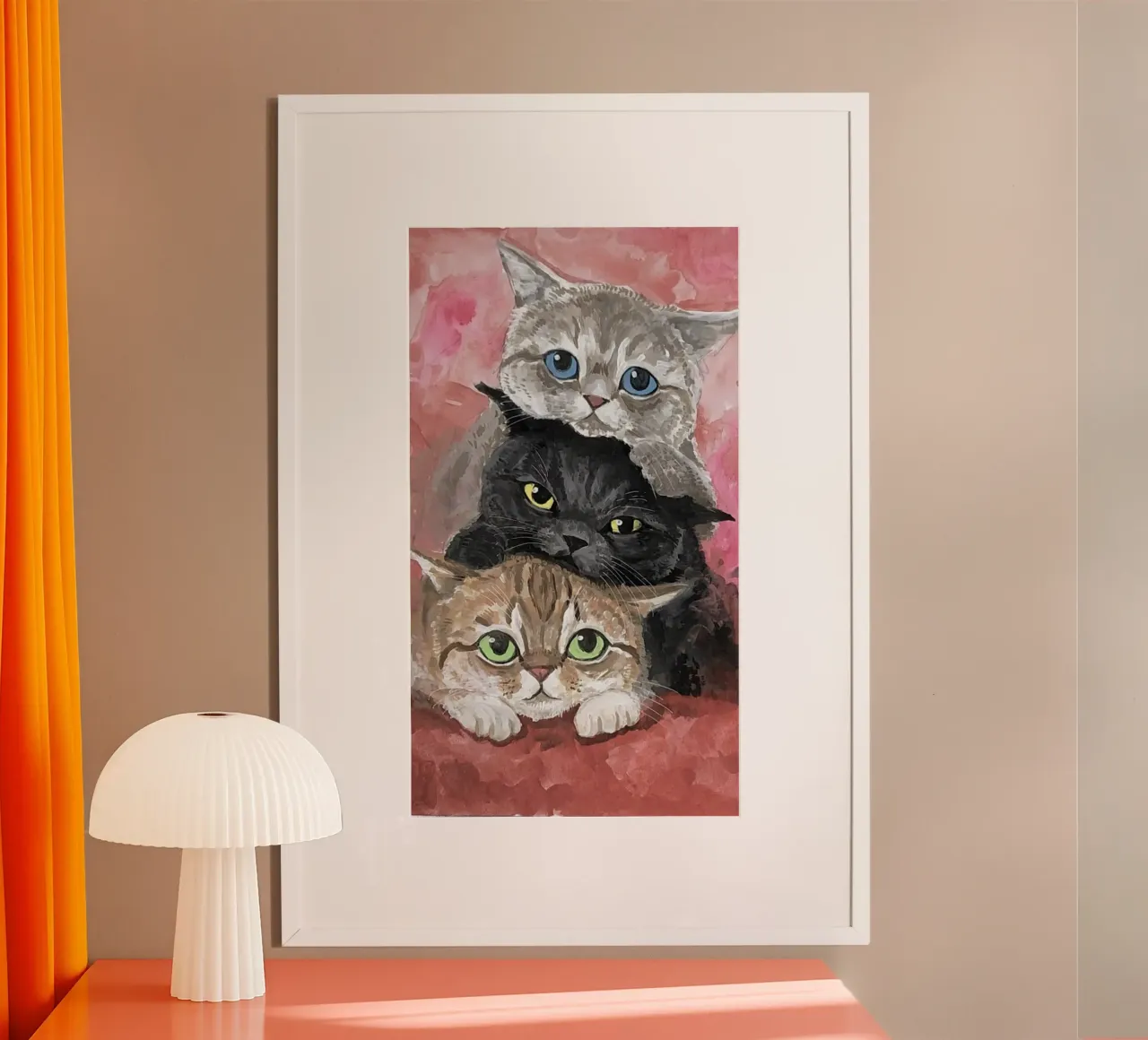 three kitty poster da kichin