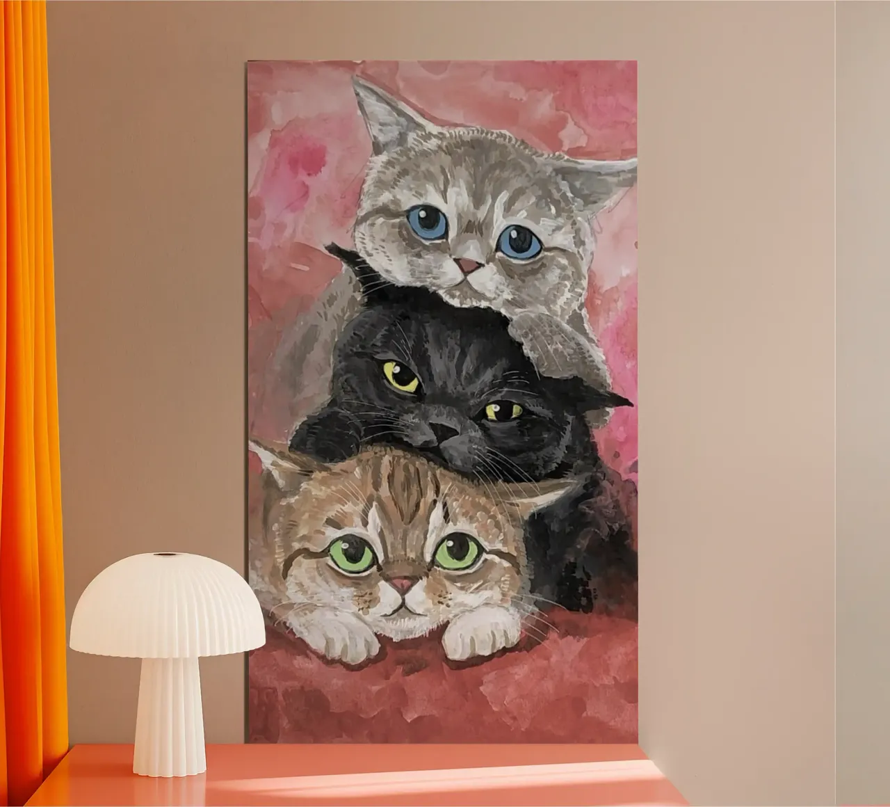 three kitty poster da kichin